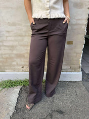 Lisa WIDE pant - Seal Brown