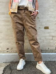 Dot Pants - Camel Dot