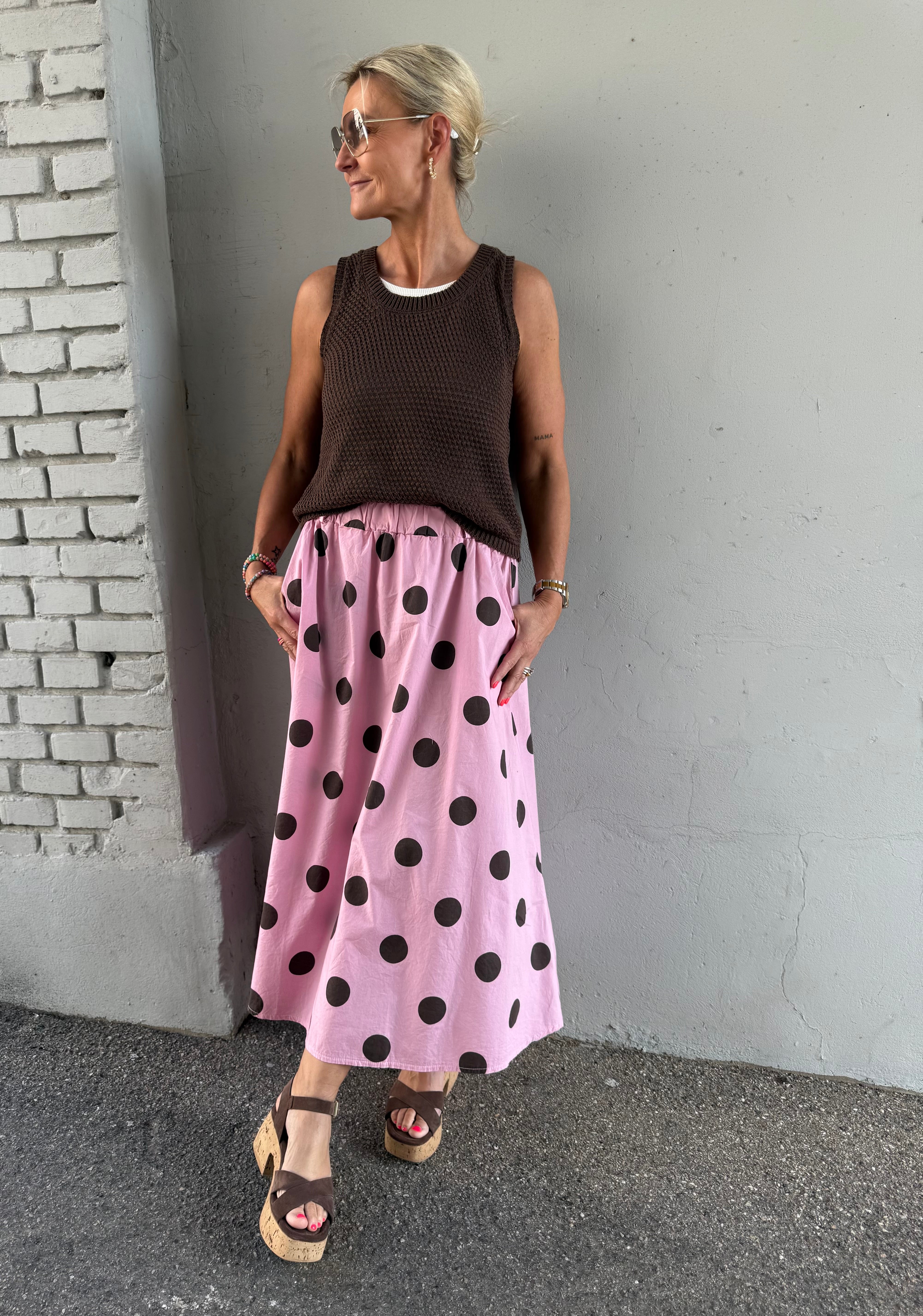 Nayla Knit Top - Caffe