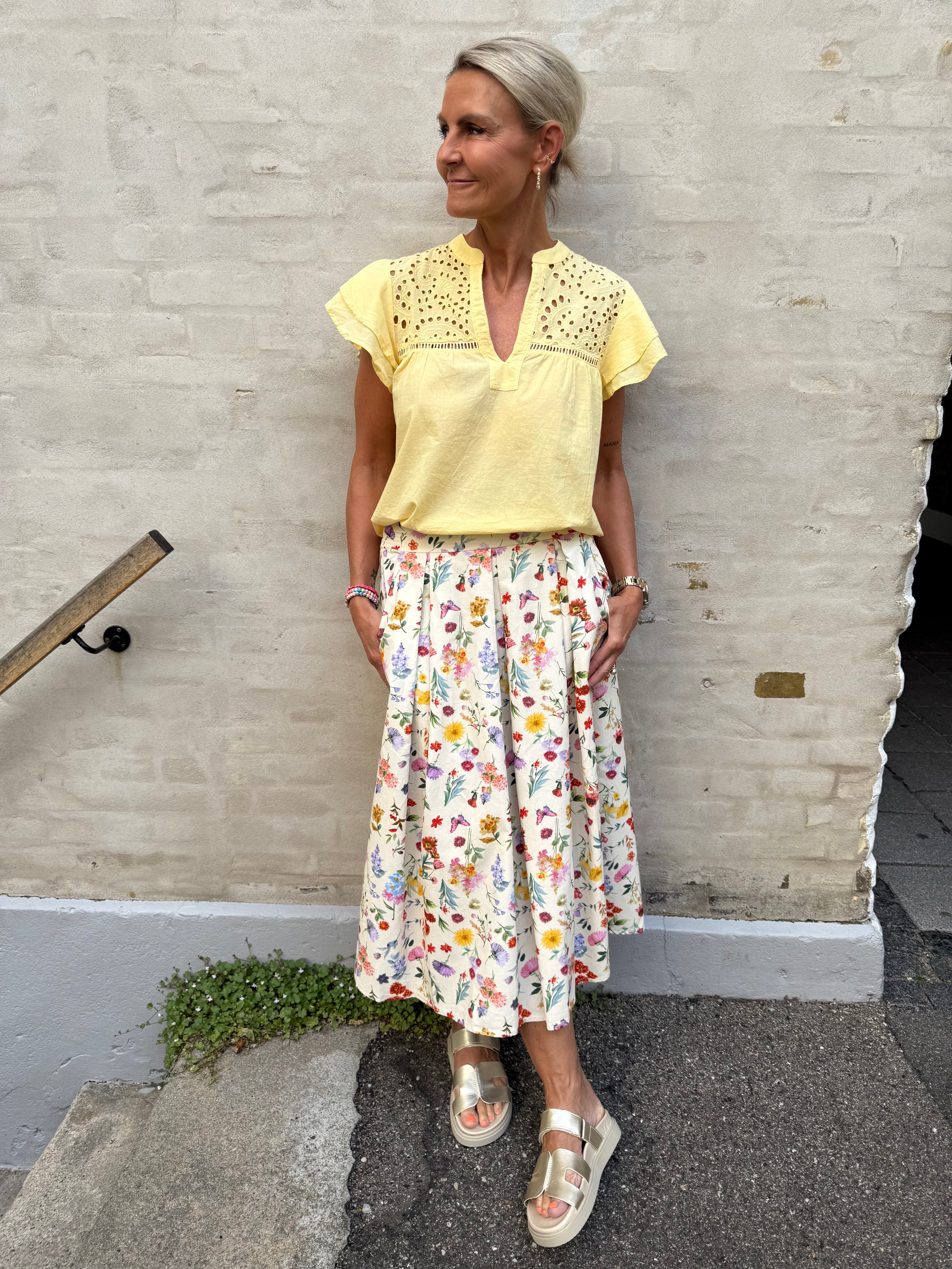 Christel Solid Top - Ljusgul