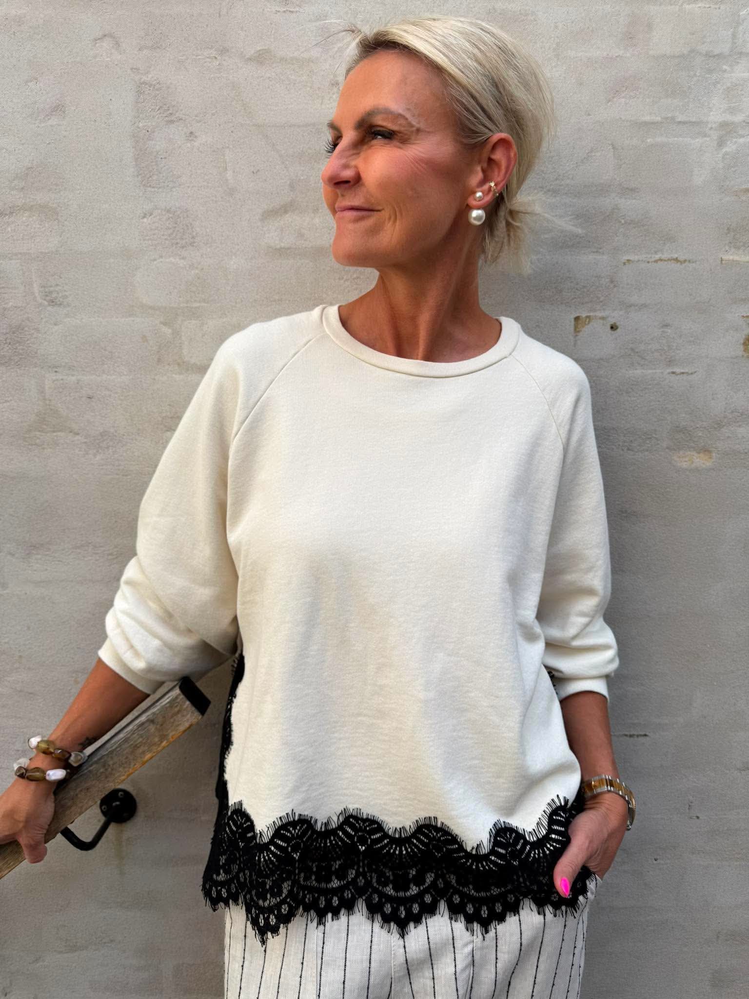 Evy spetströja - Off White