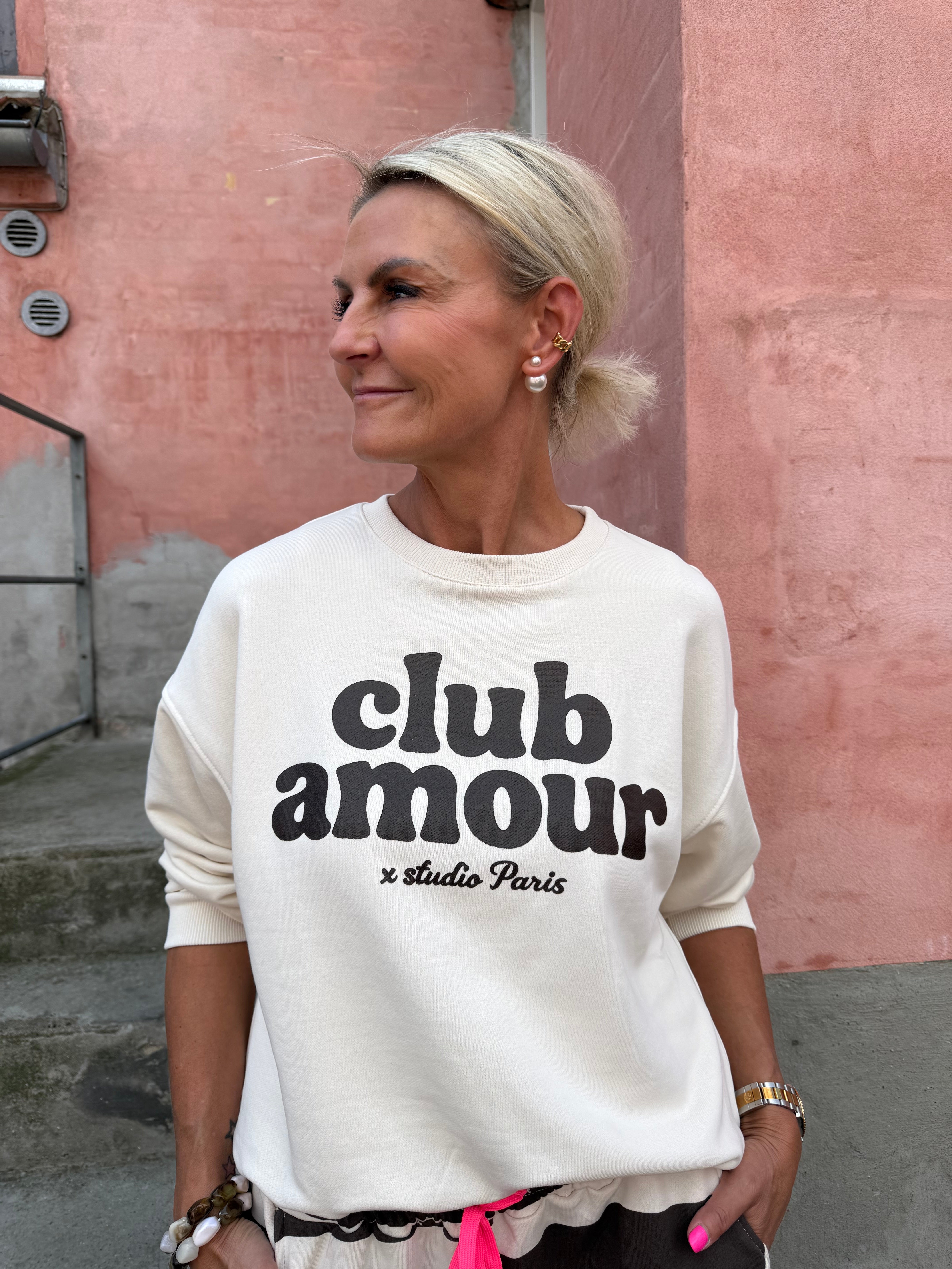 Club Amour Sweat - Beige/Brun