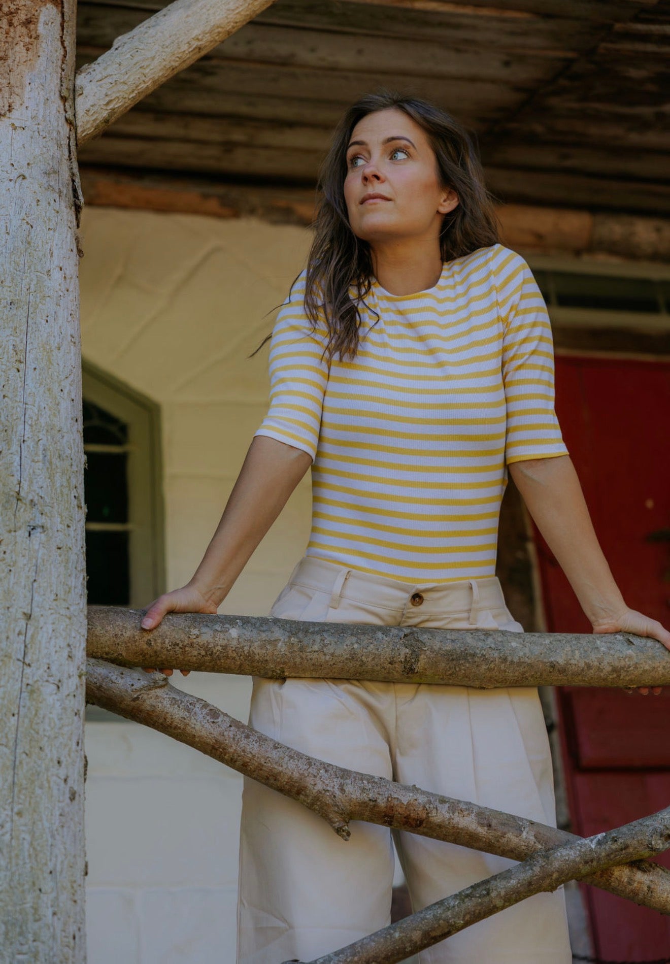 Everyday Stripes Blus - Svart
