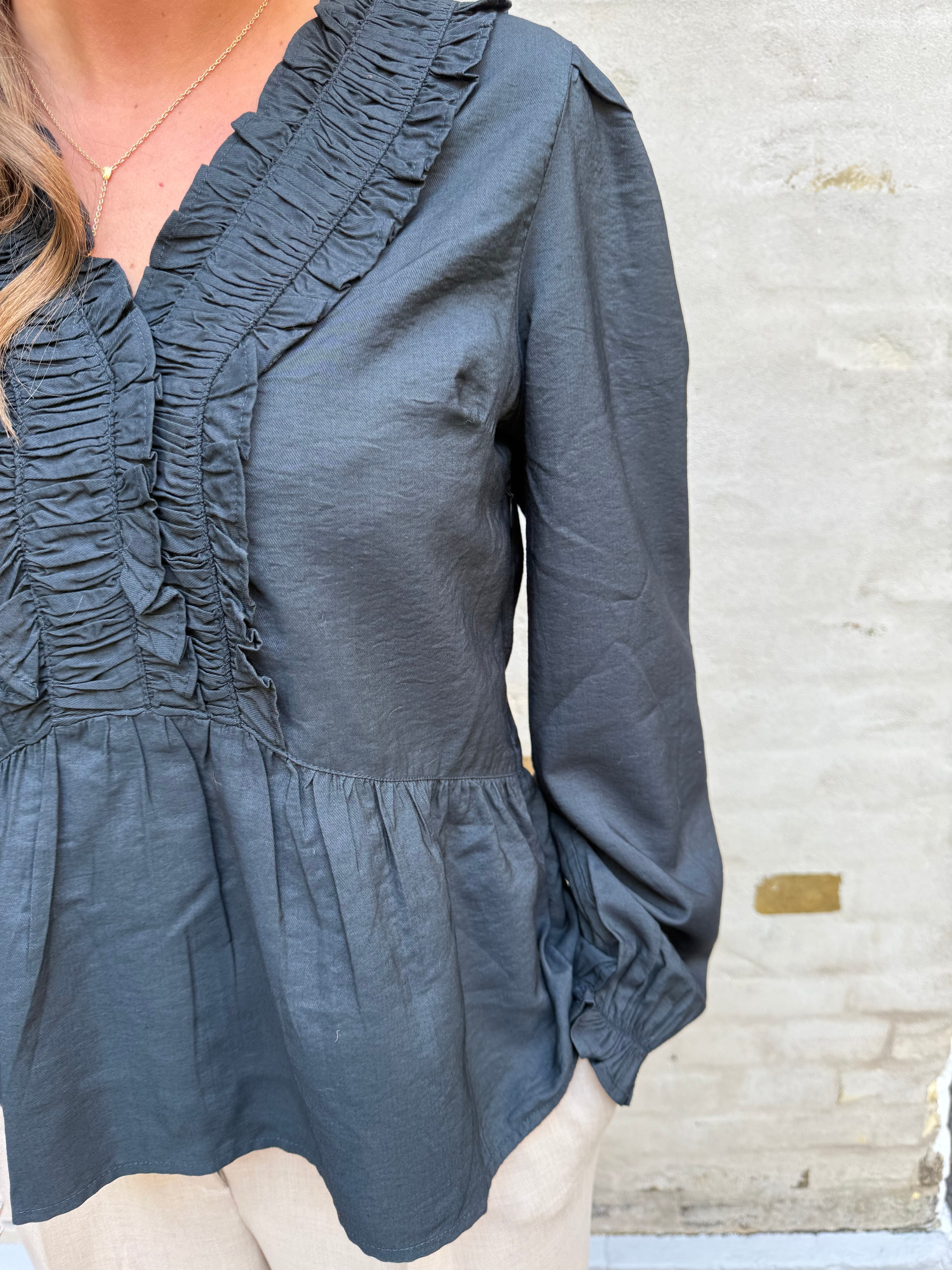 Melfy Structure Blus - Marinblå