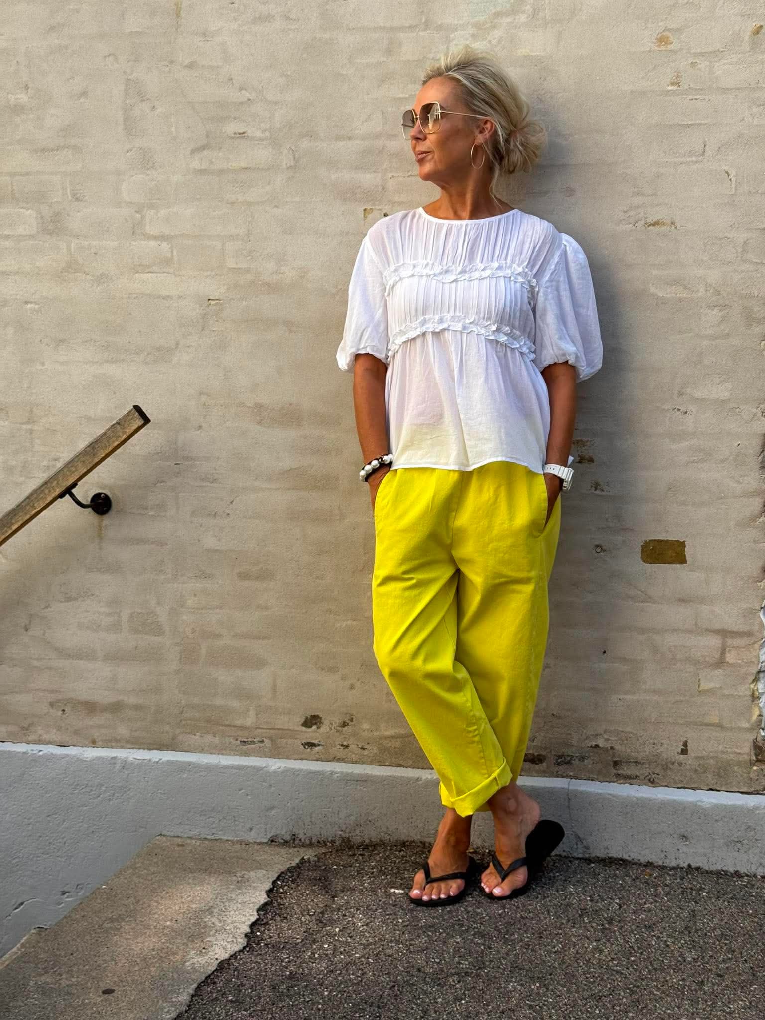 Kiril S Voile Blouse - White