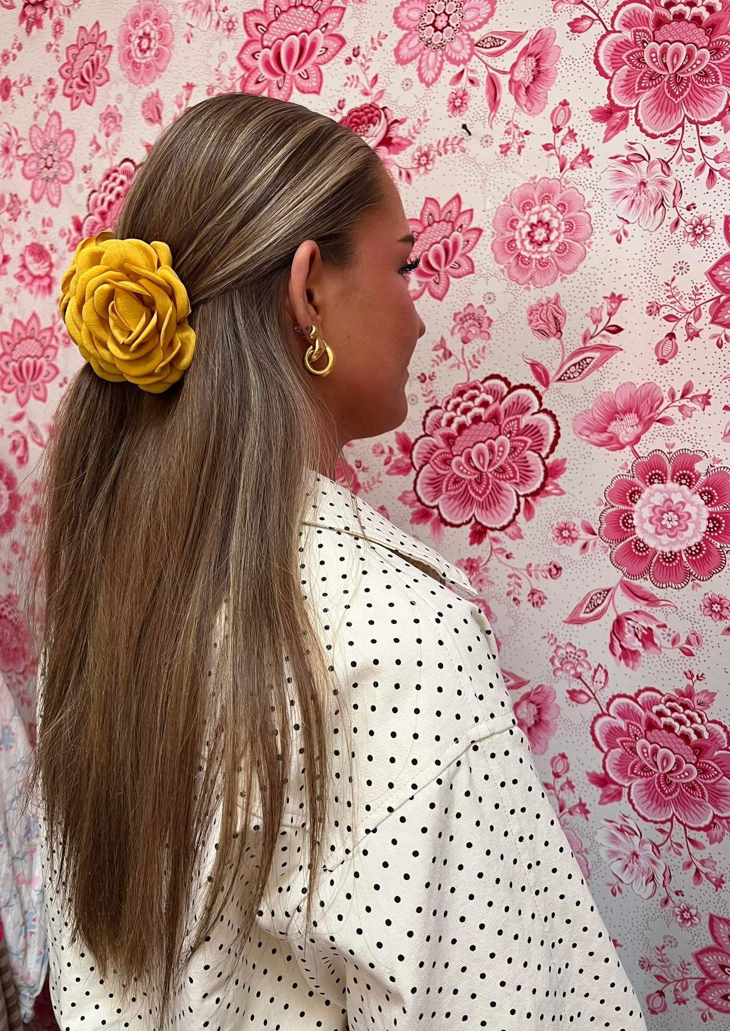 Hana Rose Hårklemme - yellow