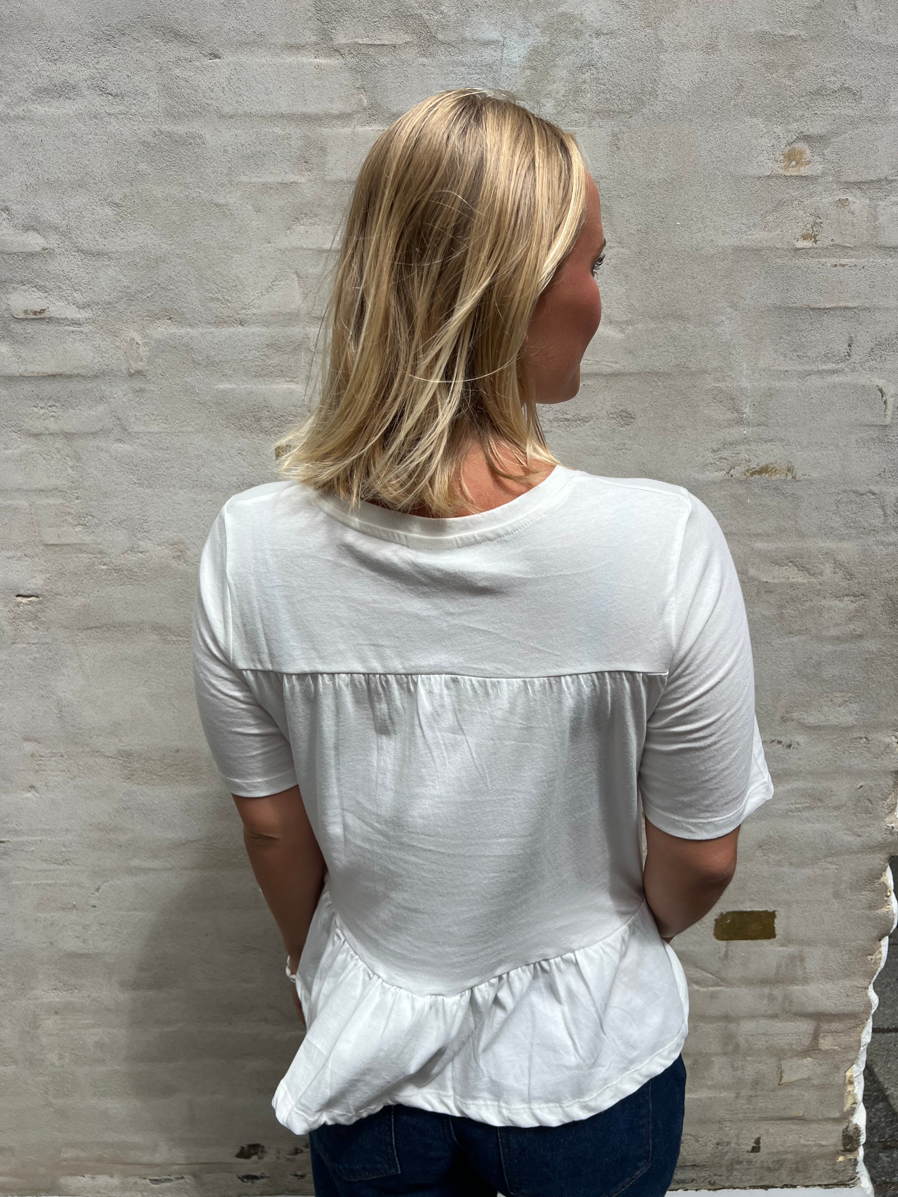 Poula Pearl Top - Cloud Dancer/CD Pearls