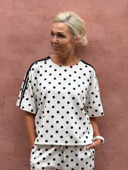 Sporty Dot T-shirt - Vit