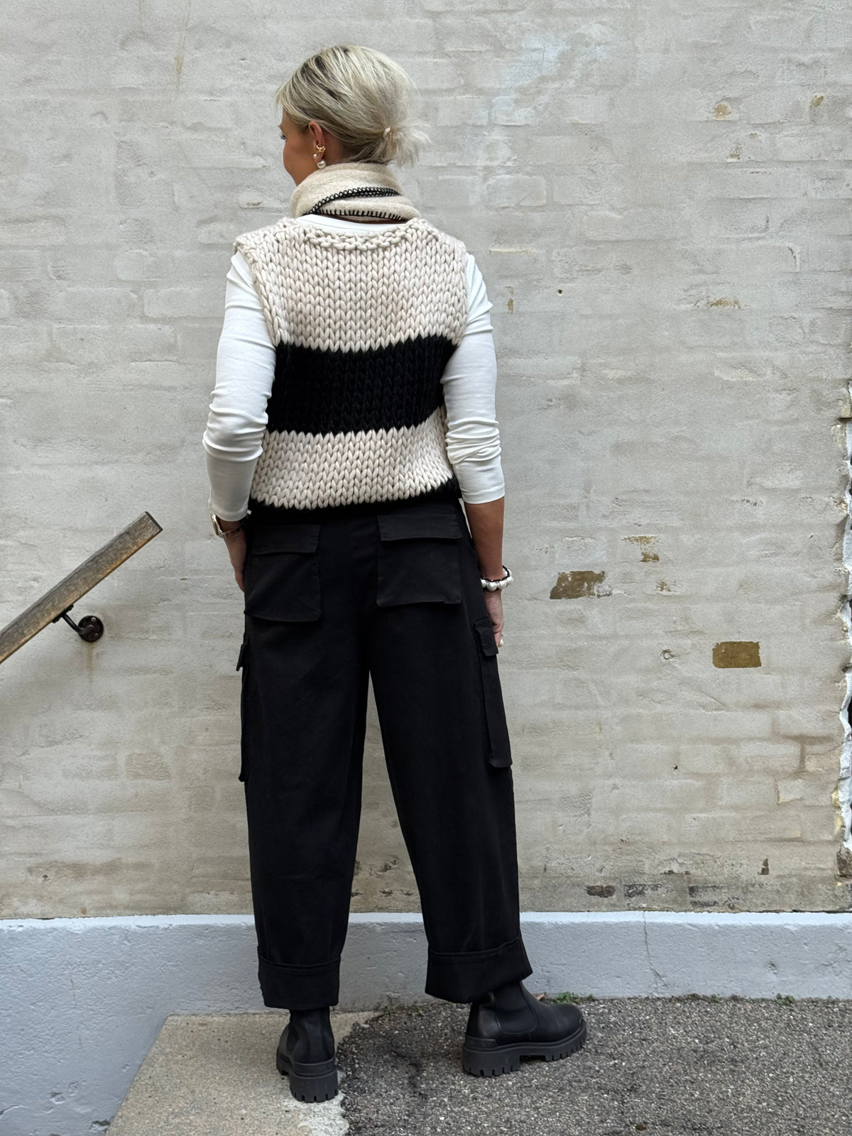 Leopanto Cargo Pants - Black