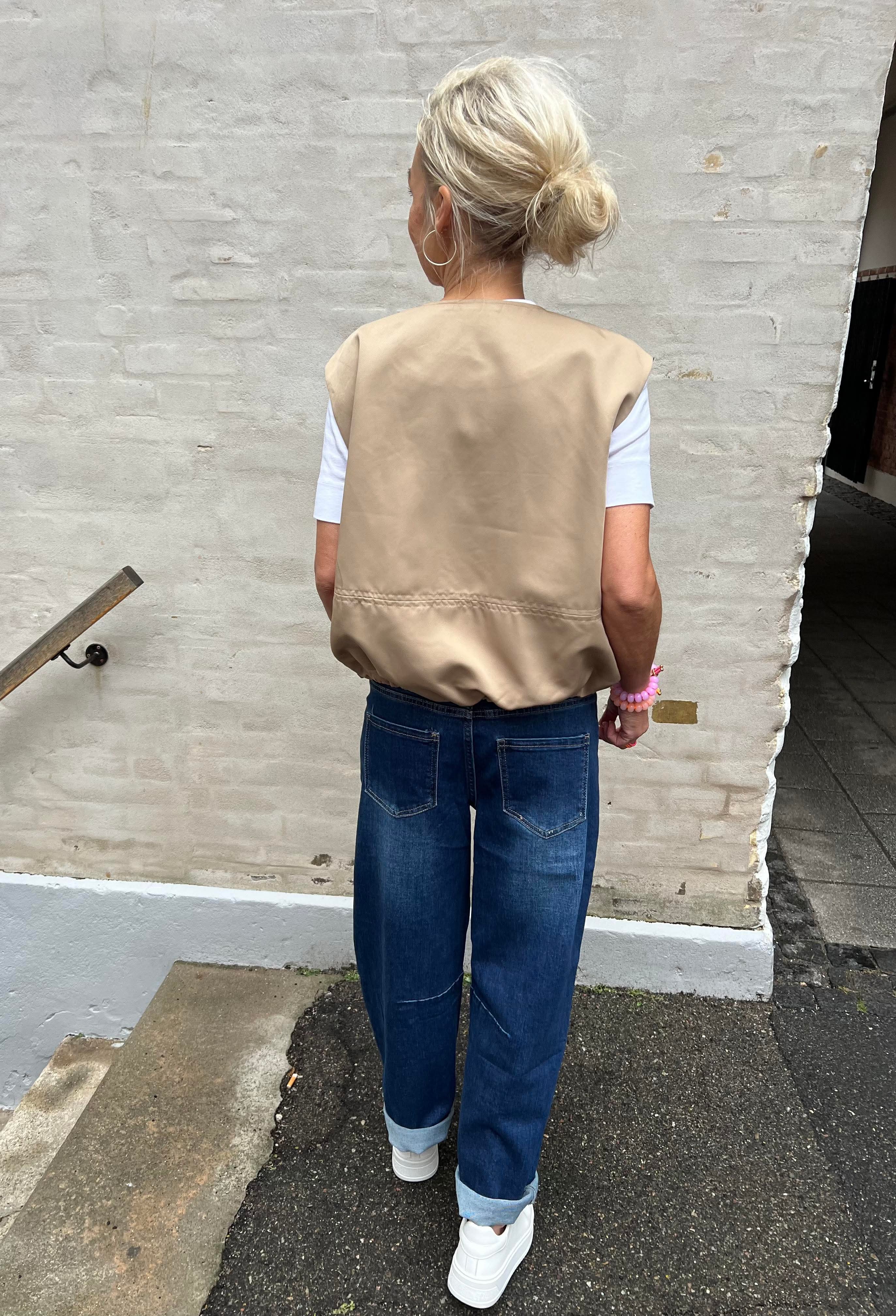 BERIT BALLONG BOMBERVÄST - Travertin