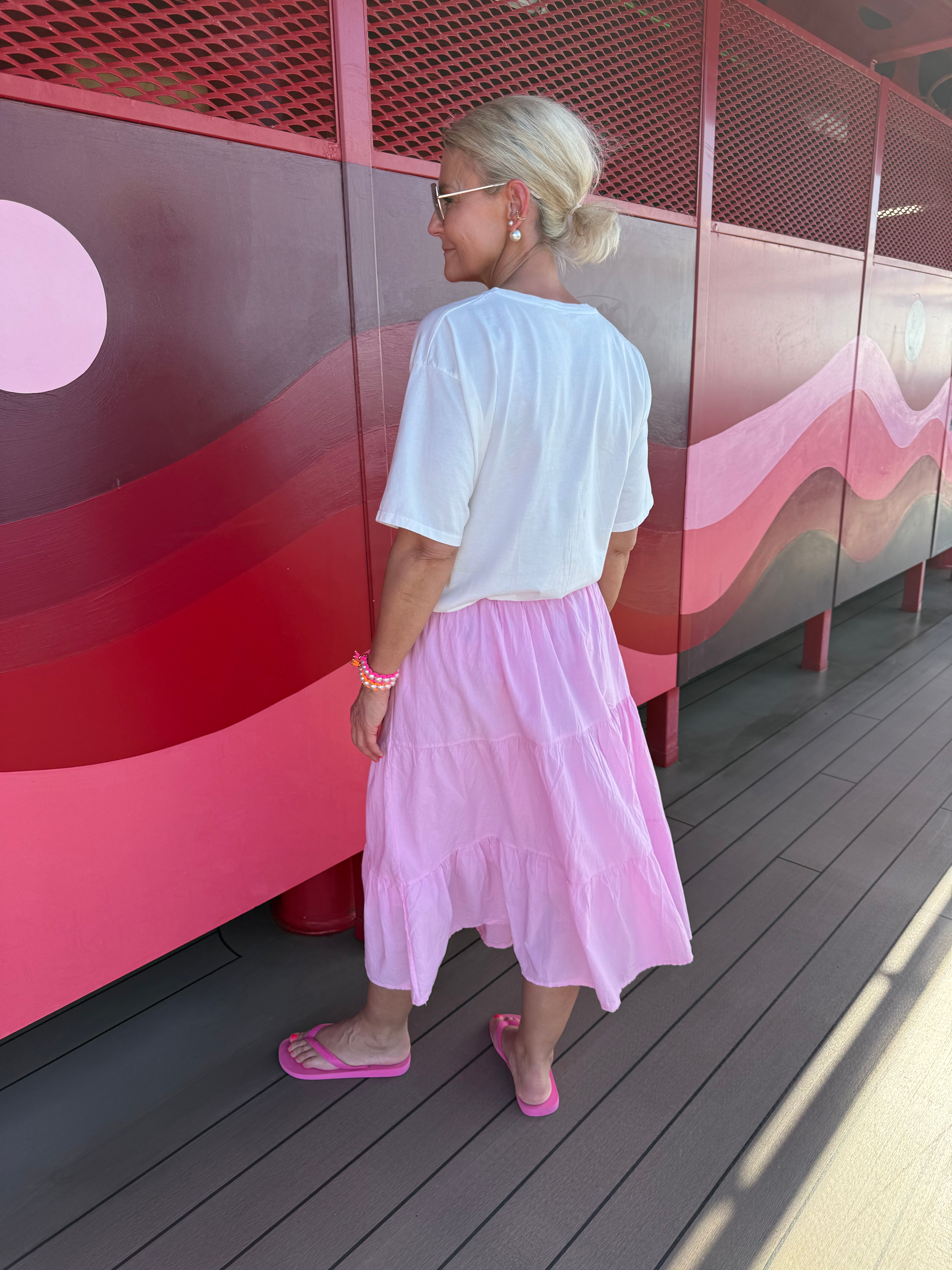 FÖRBESTÄLLNING-Summer Vibe Kjol - Rosa