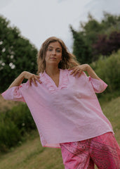 Lino Blouse - Confetto
