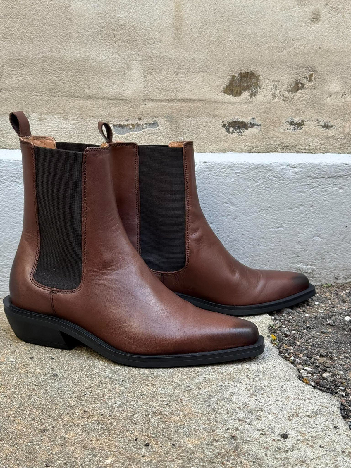 Paalmira Boots - Brun läder