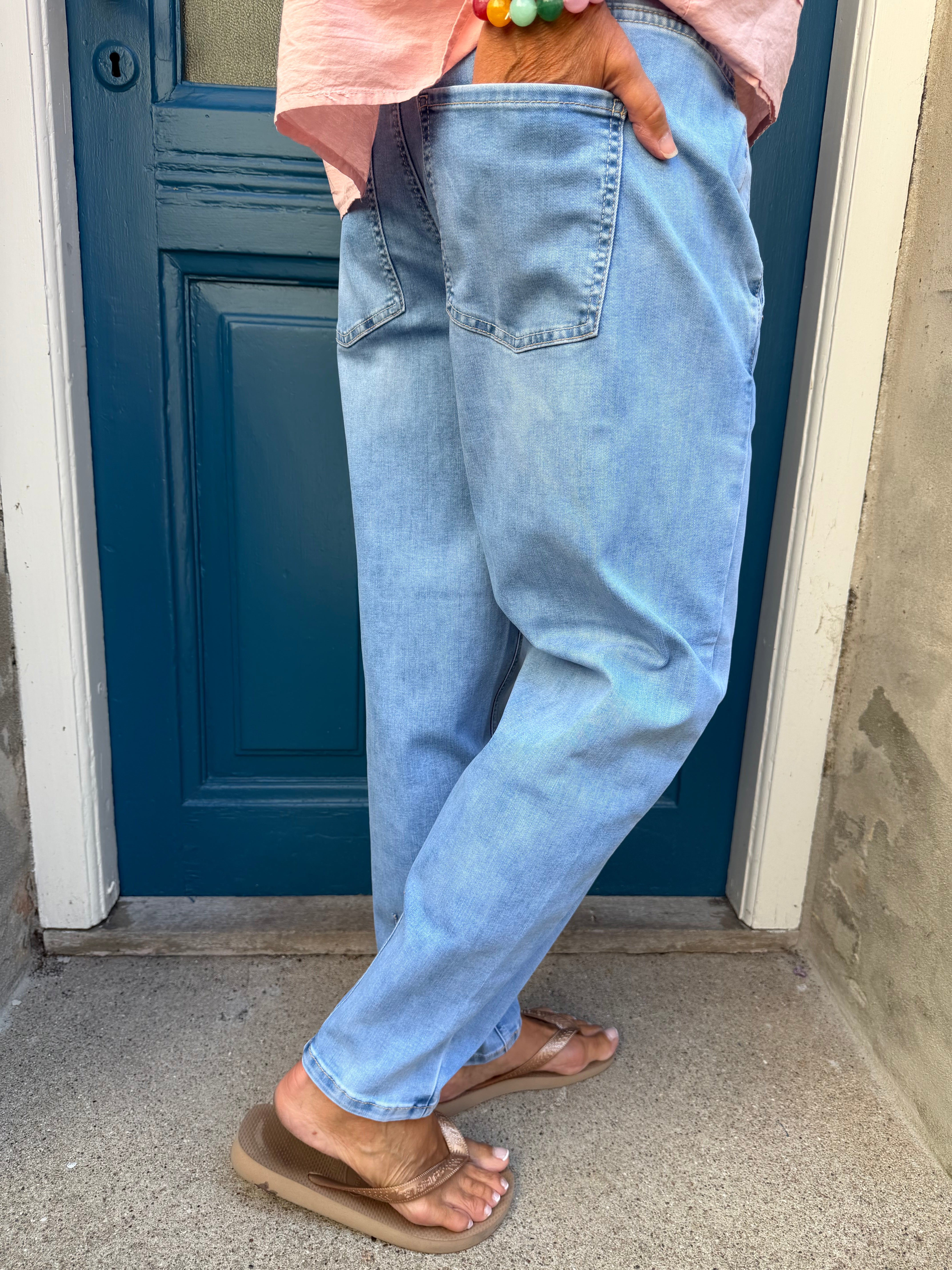 Karlie Barrel High Waist - Light Blue