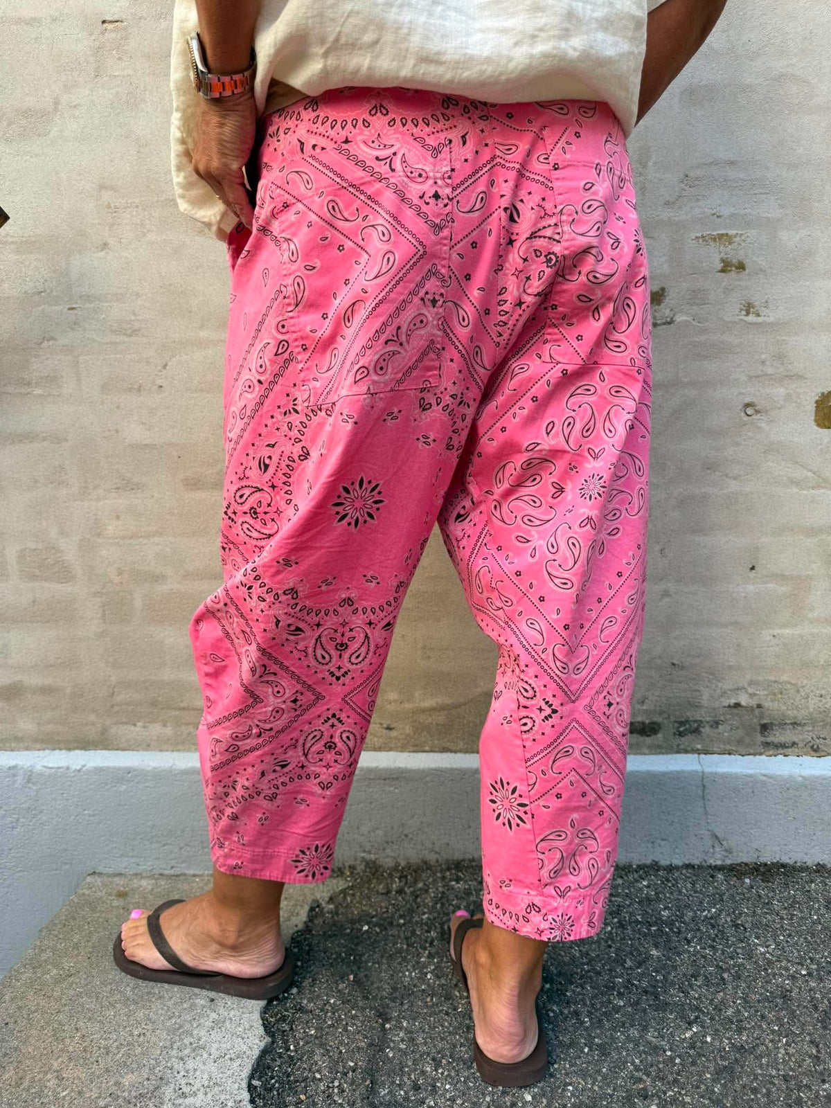 Bandana Pants - Pink