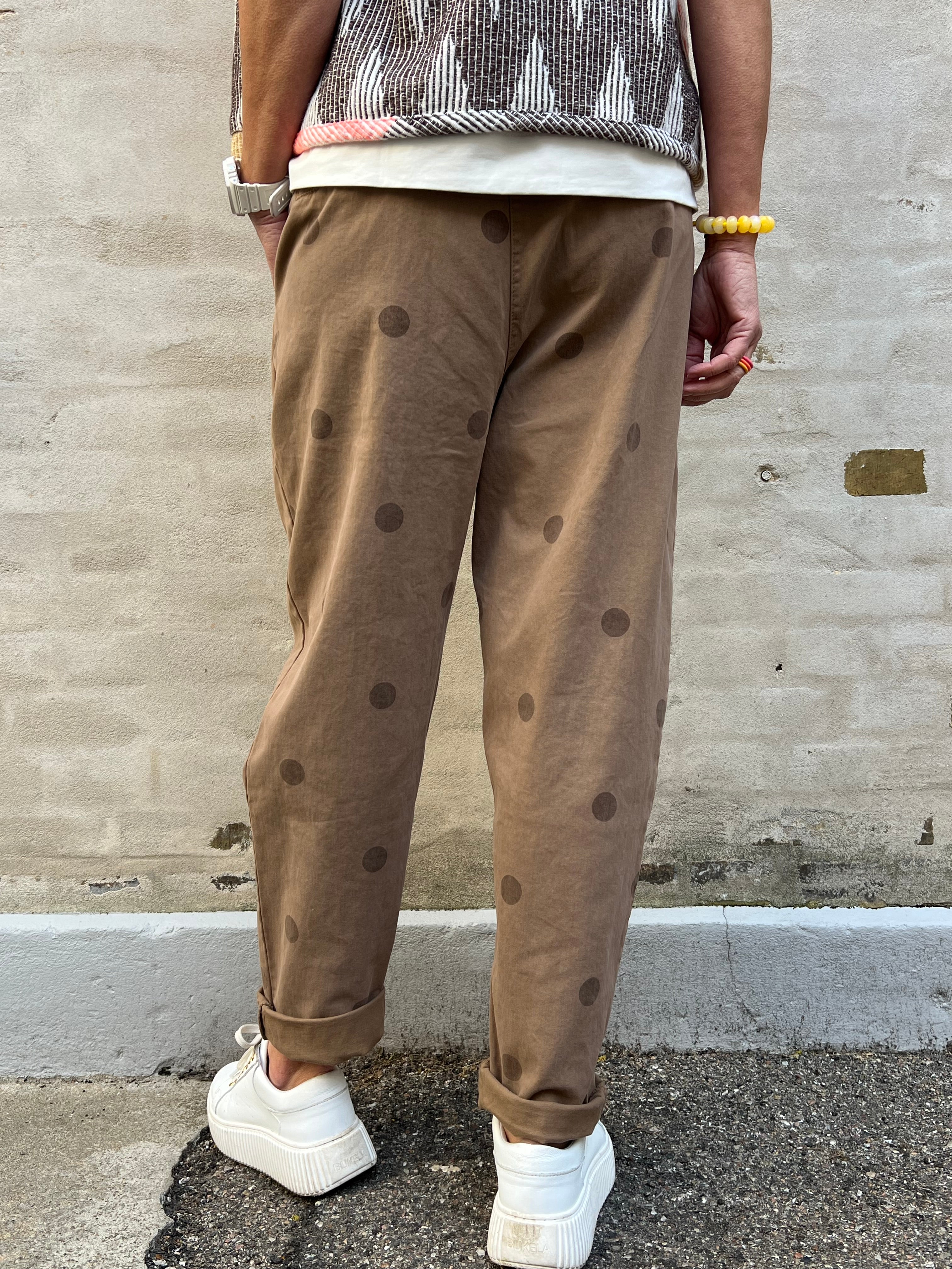 Dot Pants - Camel Dot
