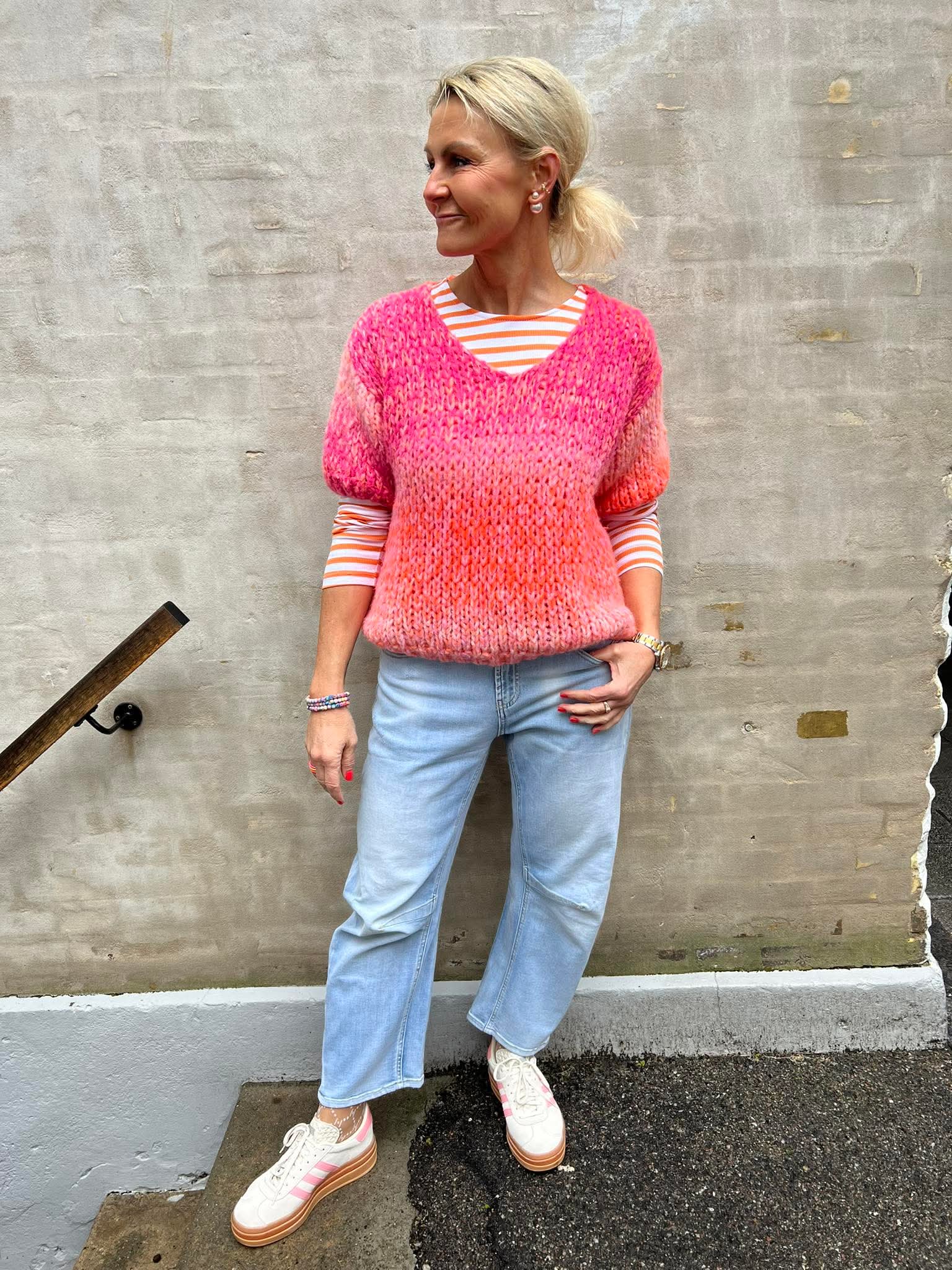 Grace Knit - Orange/Rosa/Röd
