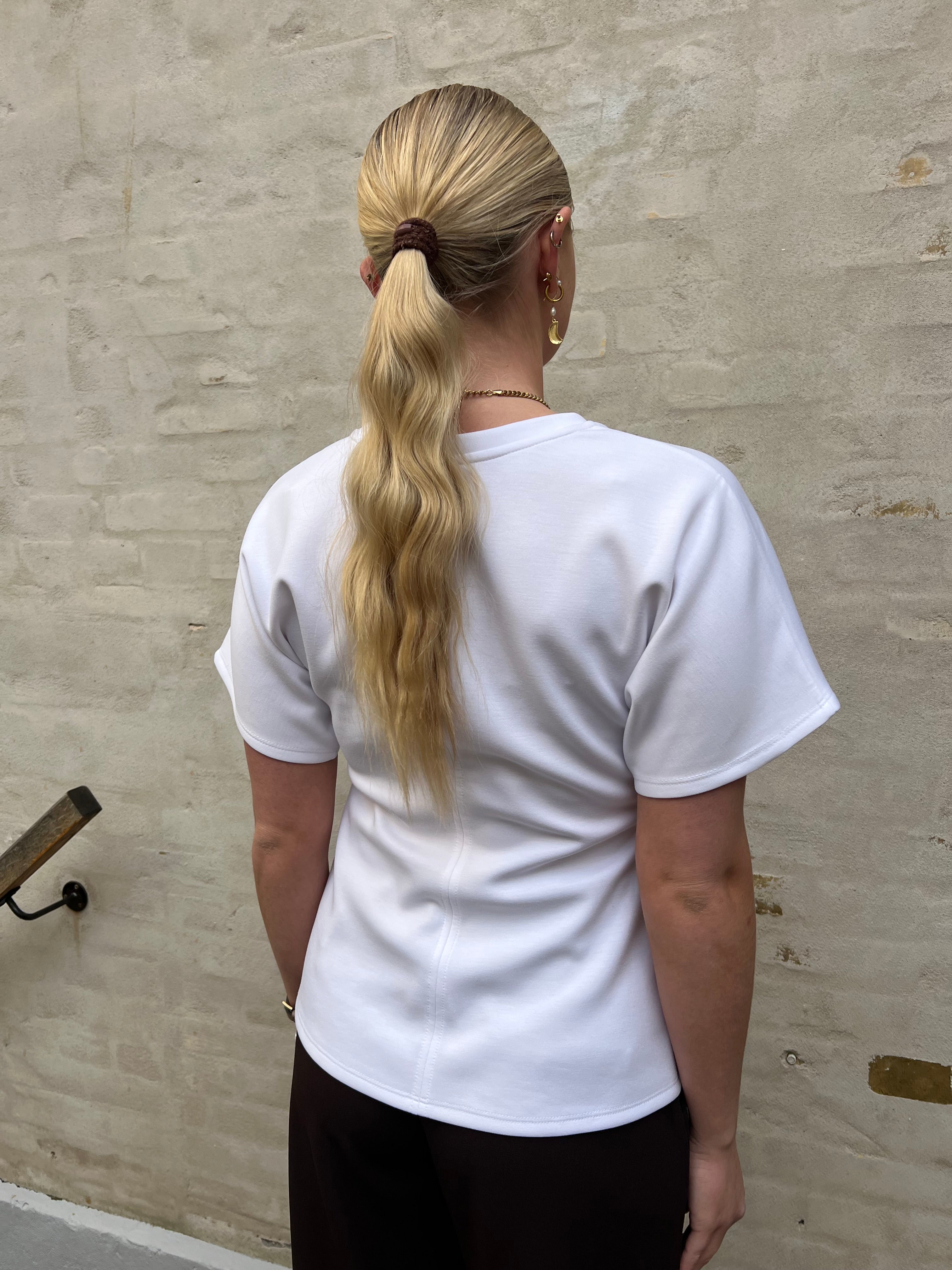 SAFINA SS DETALJTOPP - Ljusvit