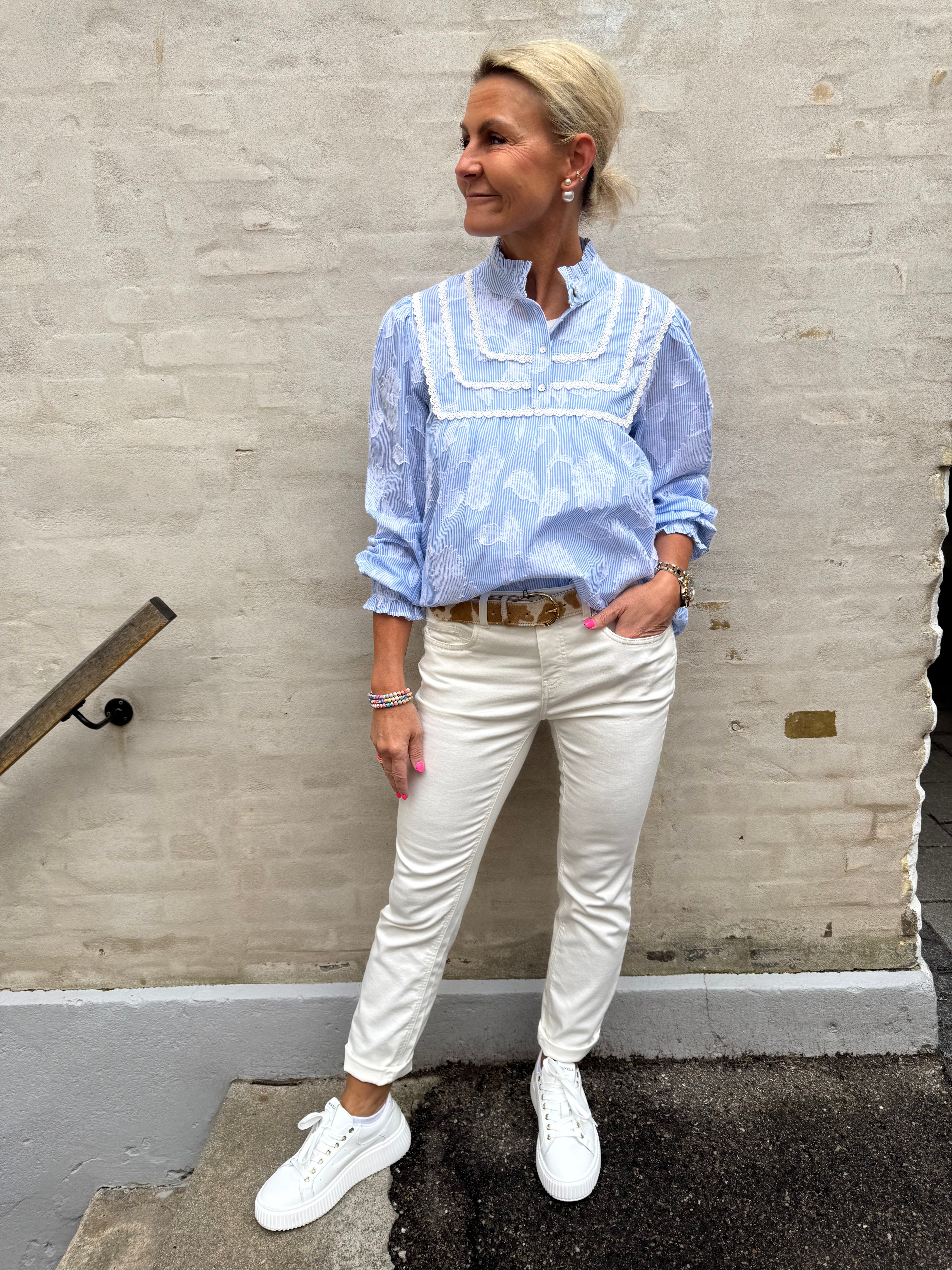 Jane Mid Waist - Optic White