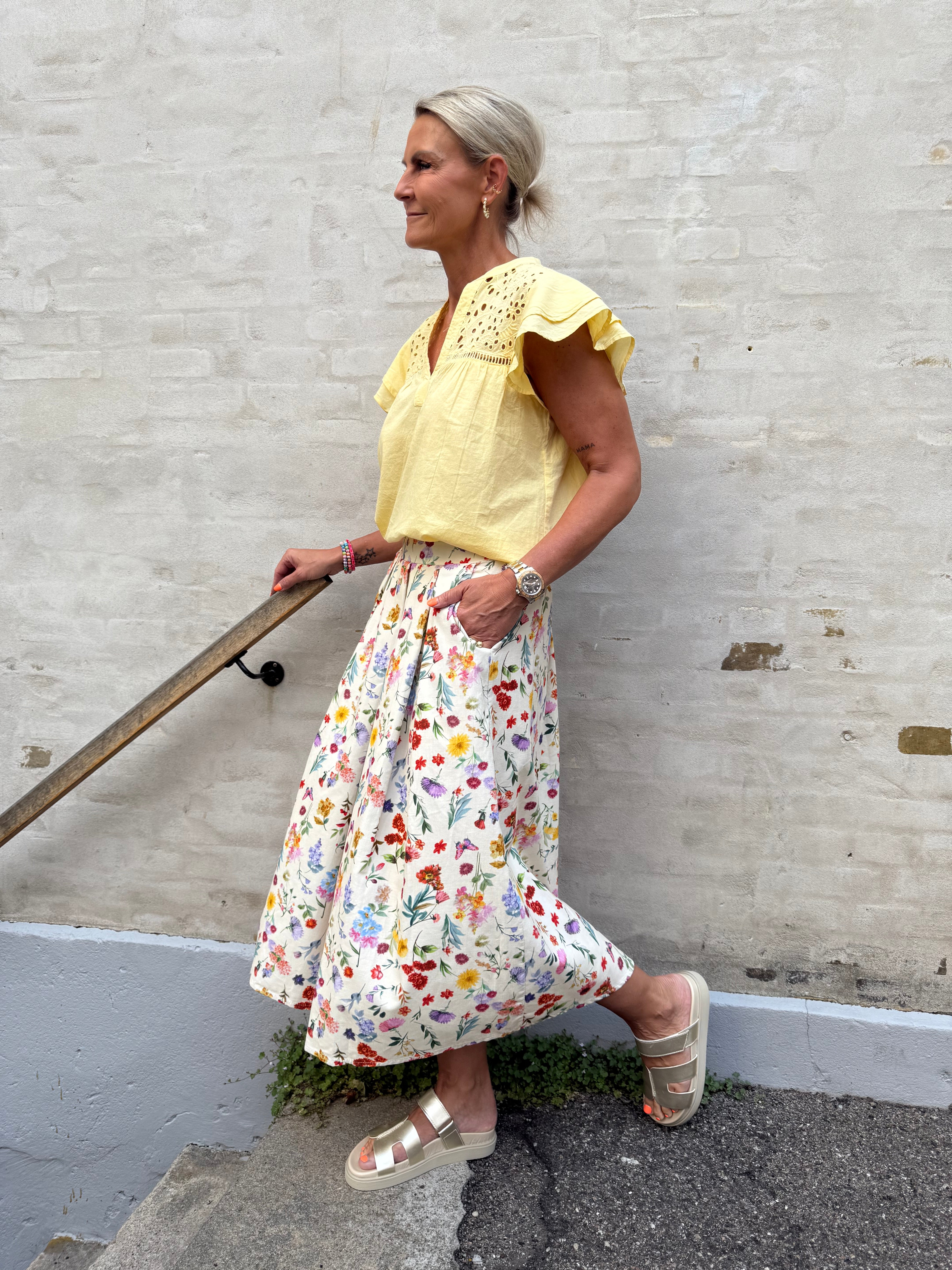 Christel Solid Top - Ljusgul