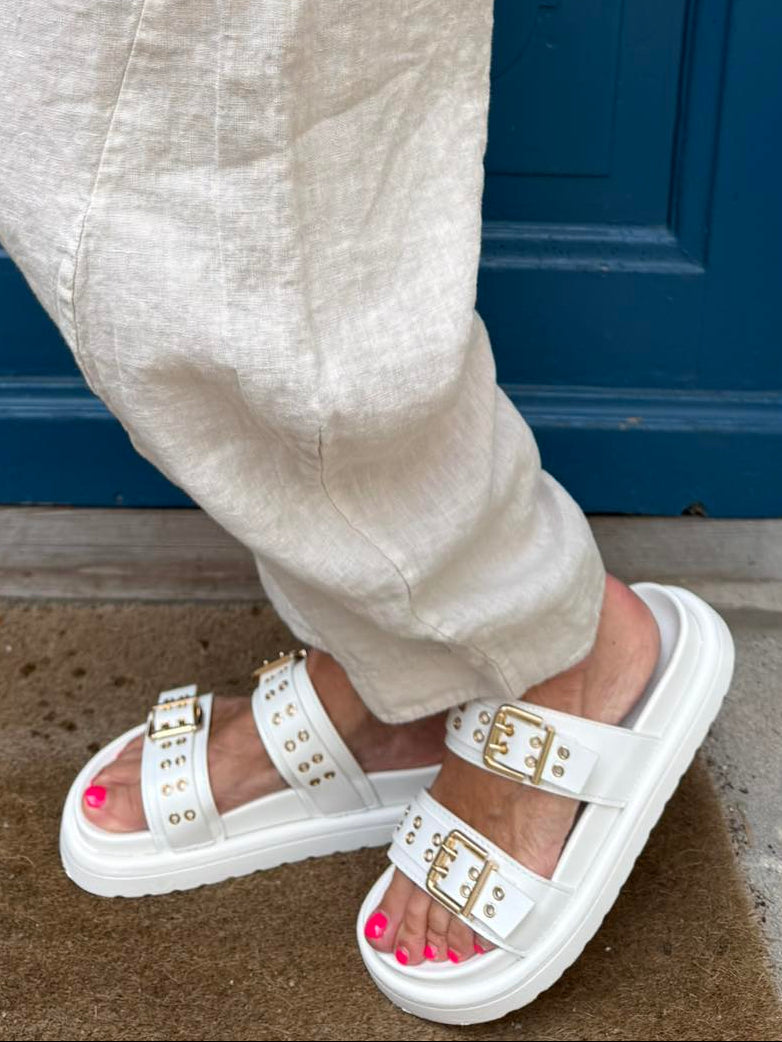 Holy Moly Sandals - White