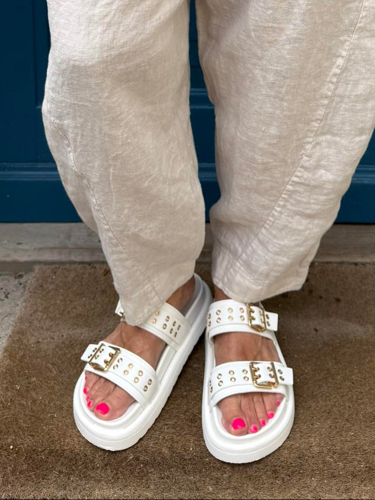 Holy Moly Sandals - White