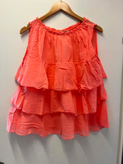 Ruffle Top - Orange