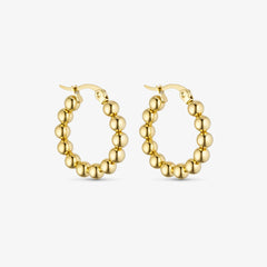 Big Boble Hoops - 18 karat guldbelagt