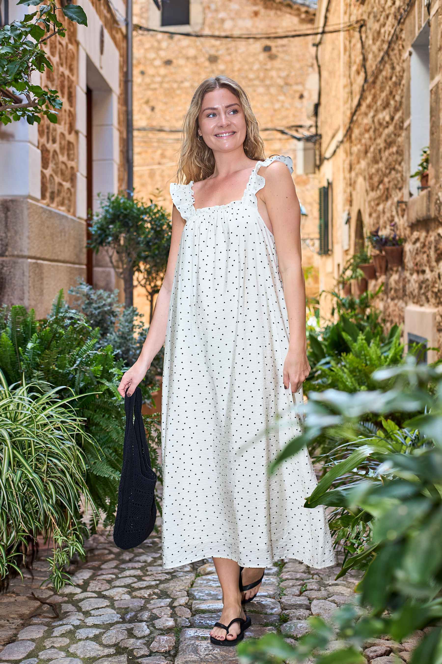 BENEDIKT dress - Off White Dot
