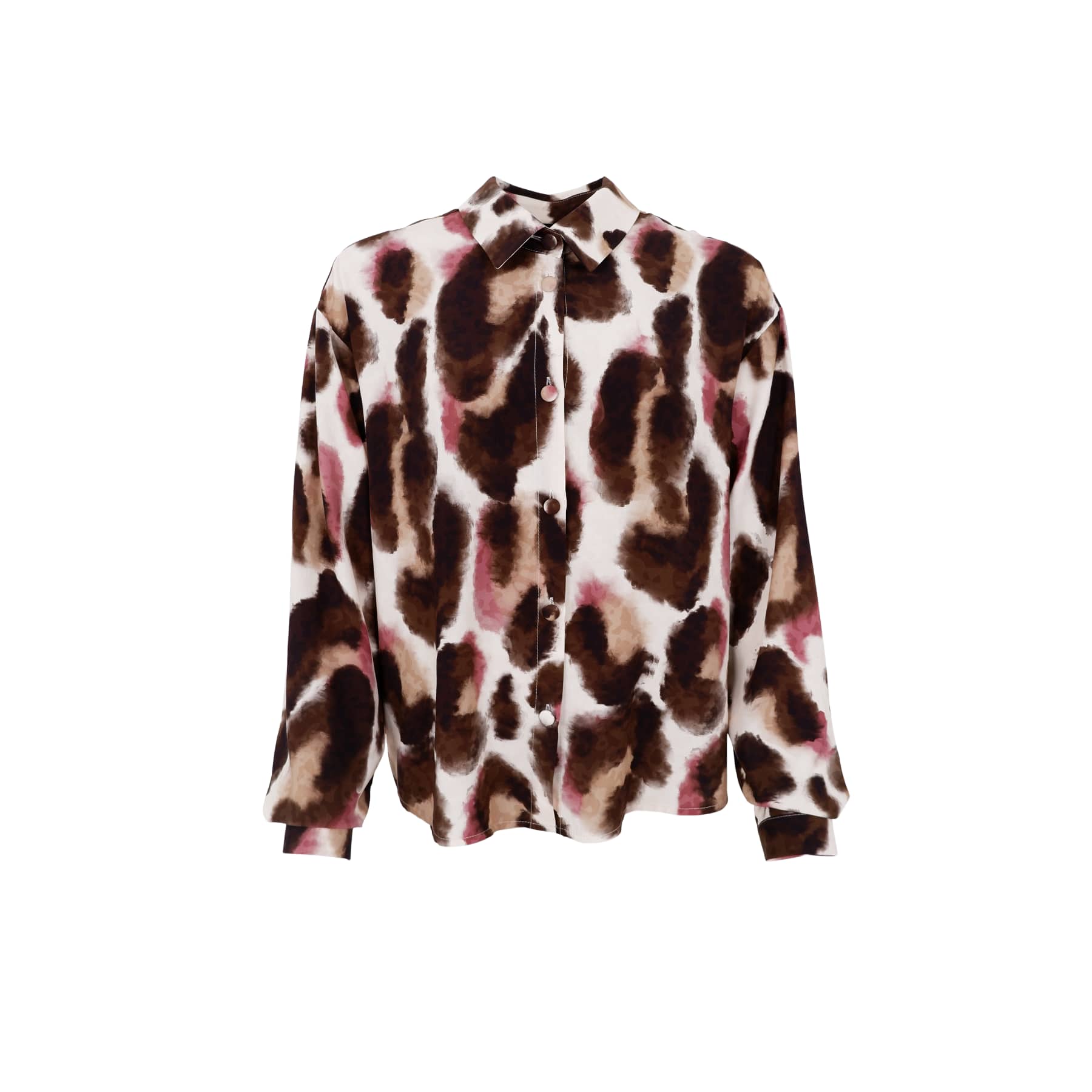 ELISA skjorta - brun/rosa