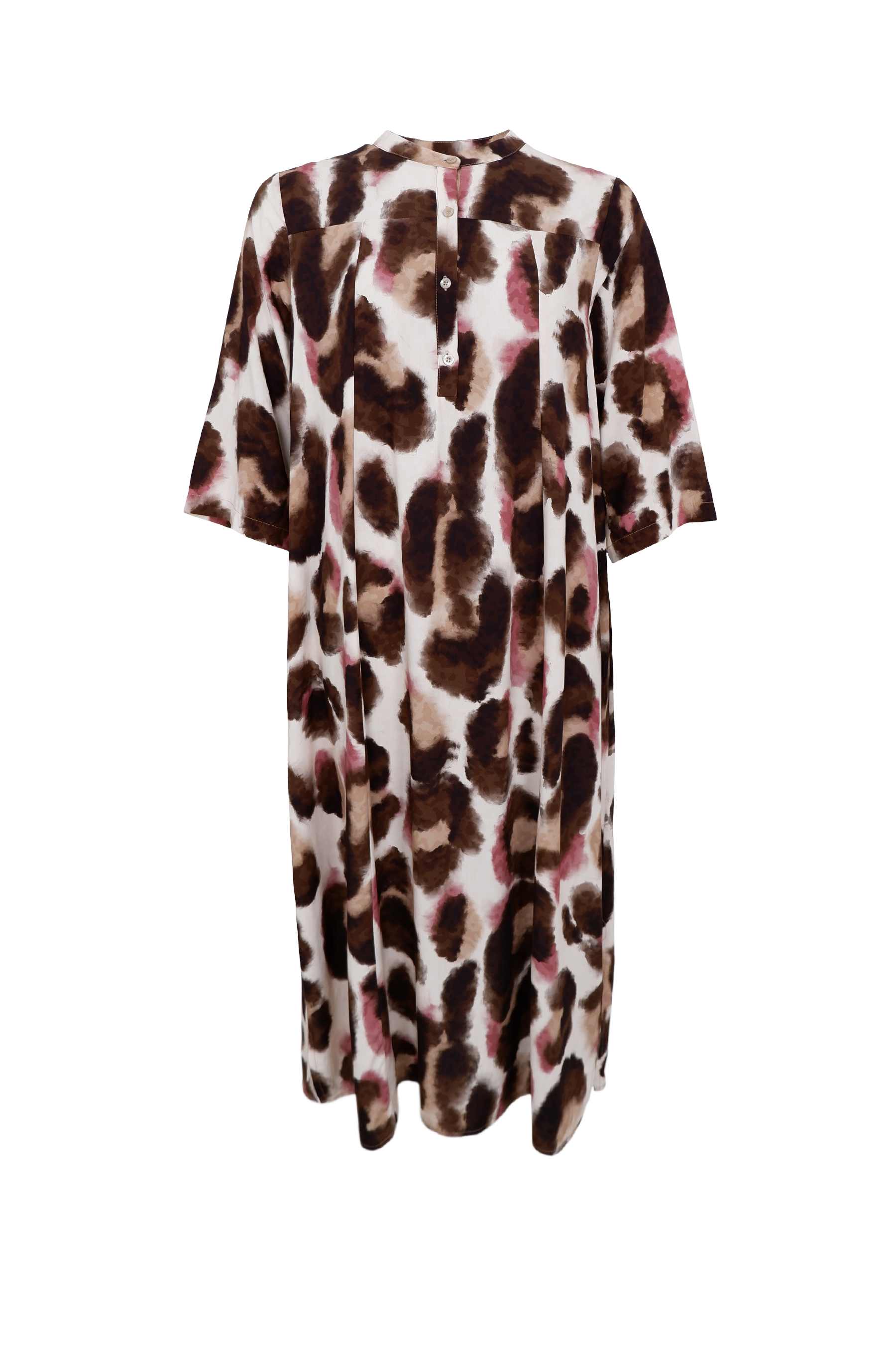 KENNA skjortklänning - Brown Rose