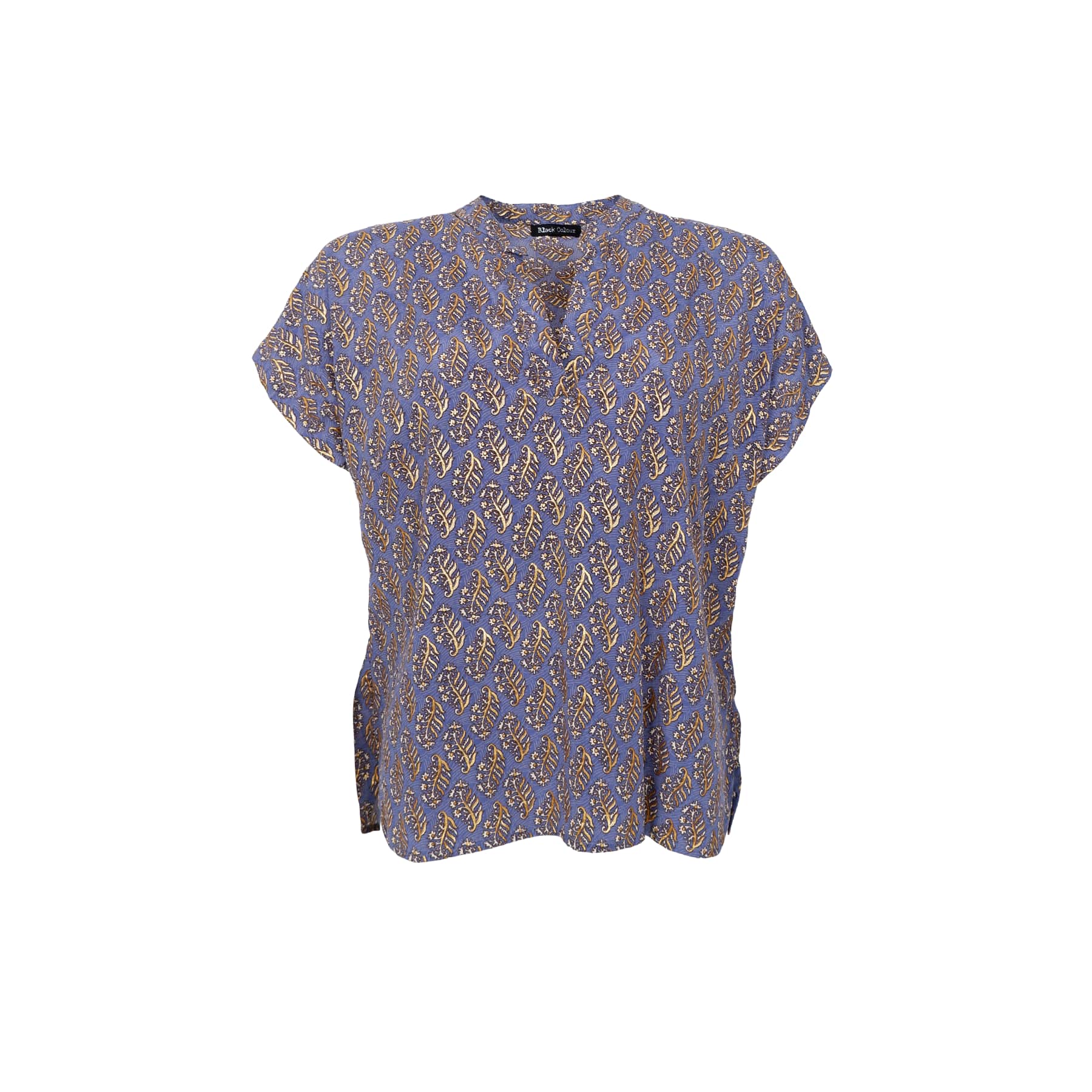LUNA Andrea s/s Blouse - Blue Mist
