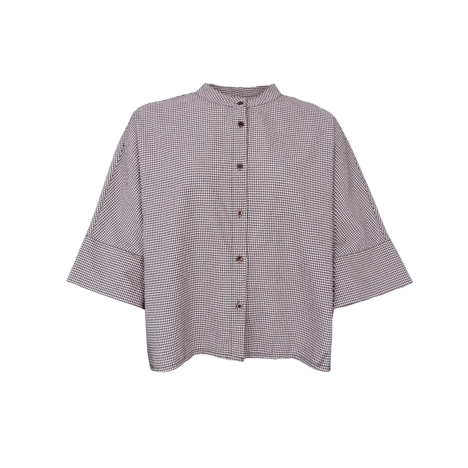 MANON loose shirt - Coffee