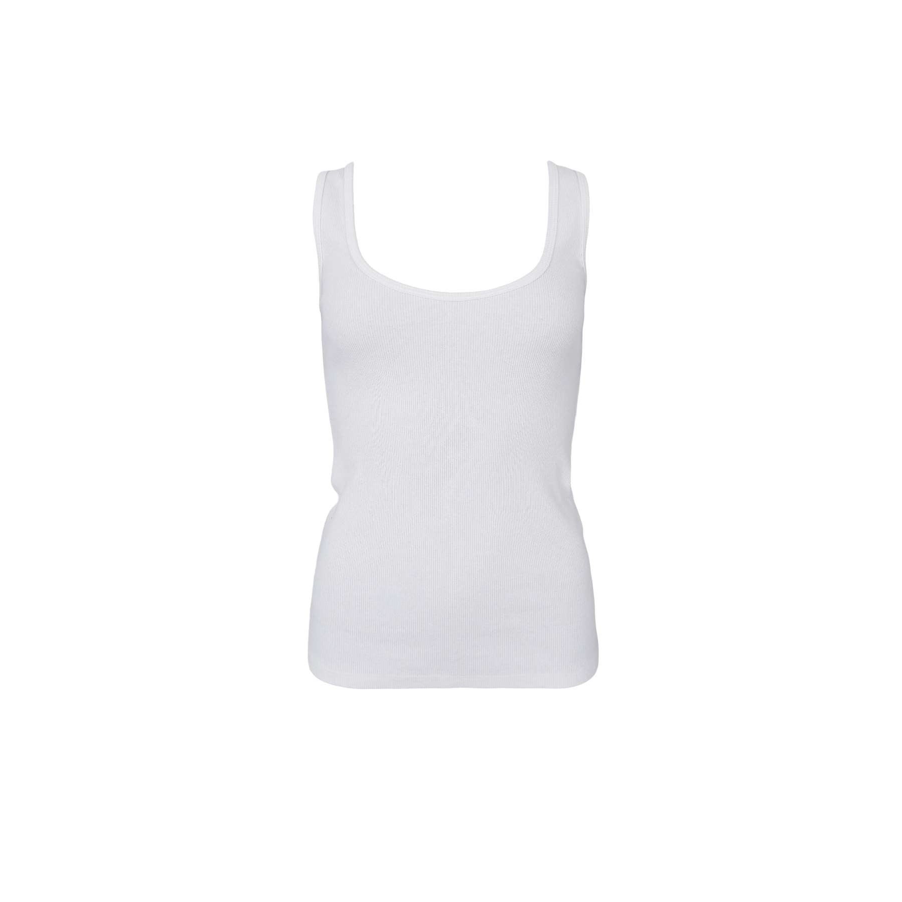 VIBS Rib Tank Top - Off White