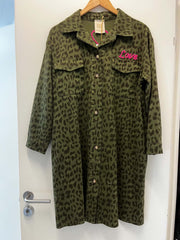 Leo Shirt Dress - Army Leo
