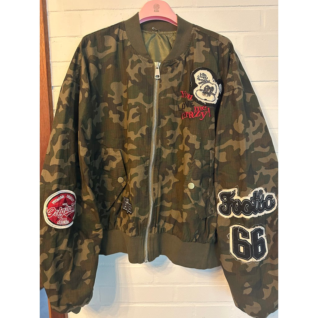 You Love Me Crazy! Jacket - Army