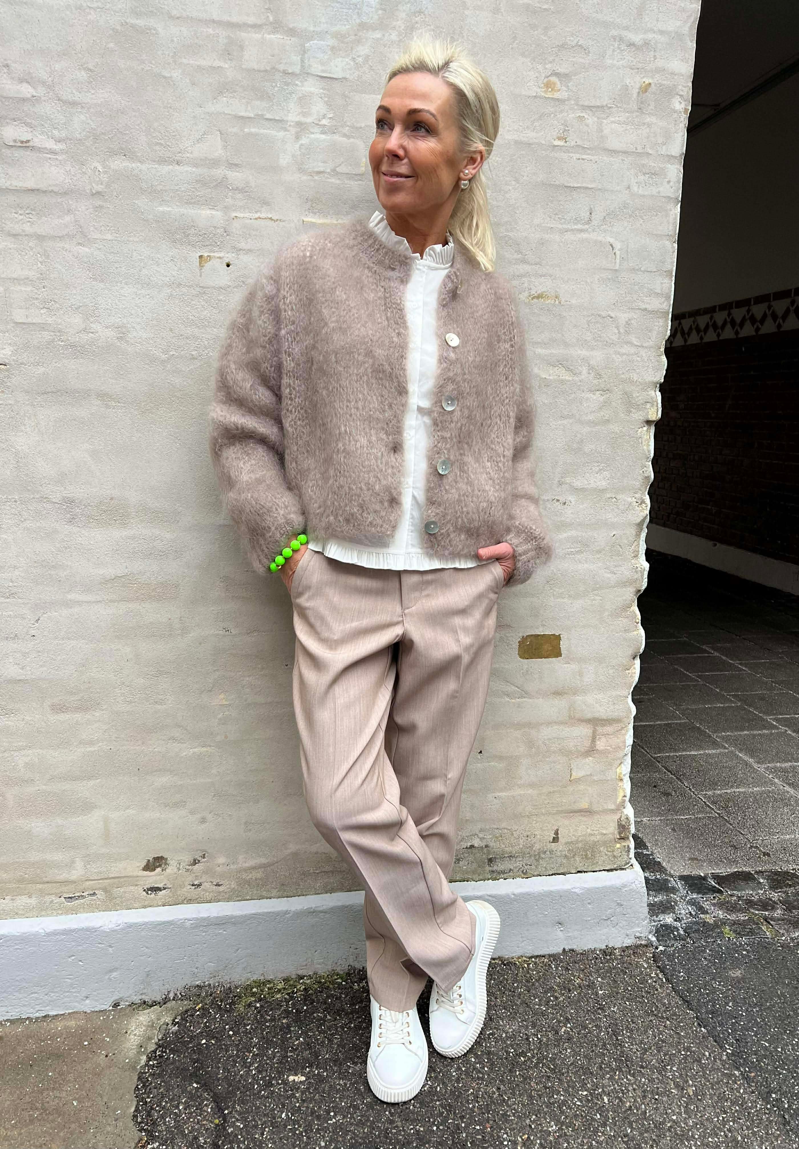 Smilla Cardigan - Beige Mohair