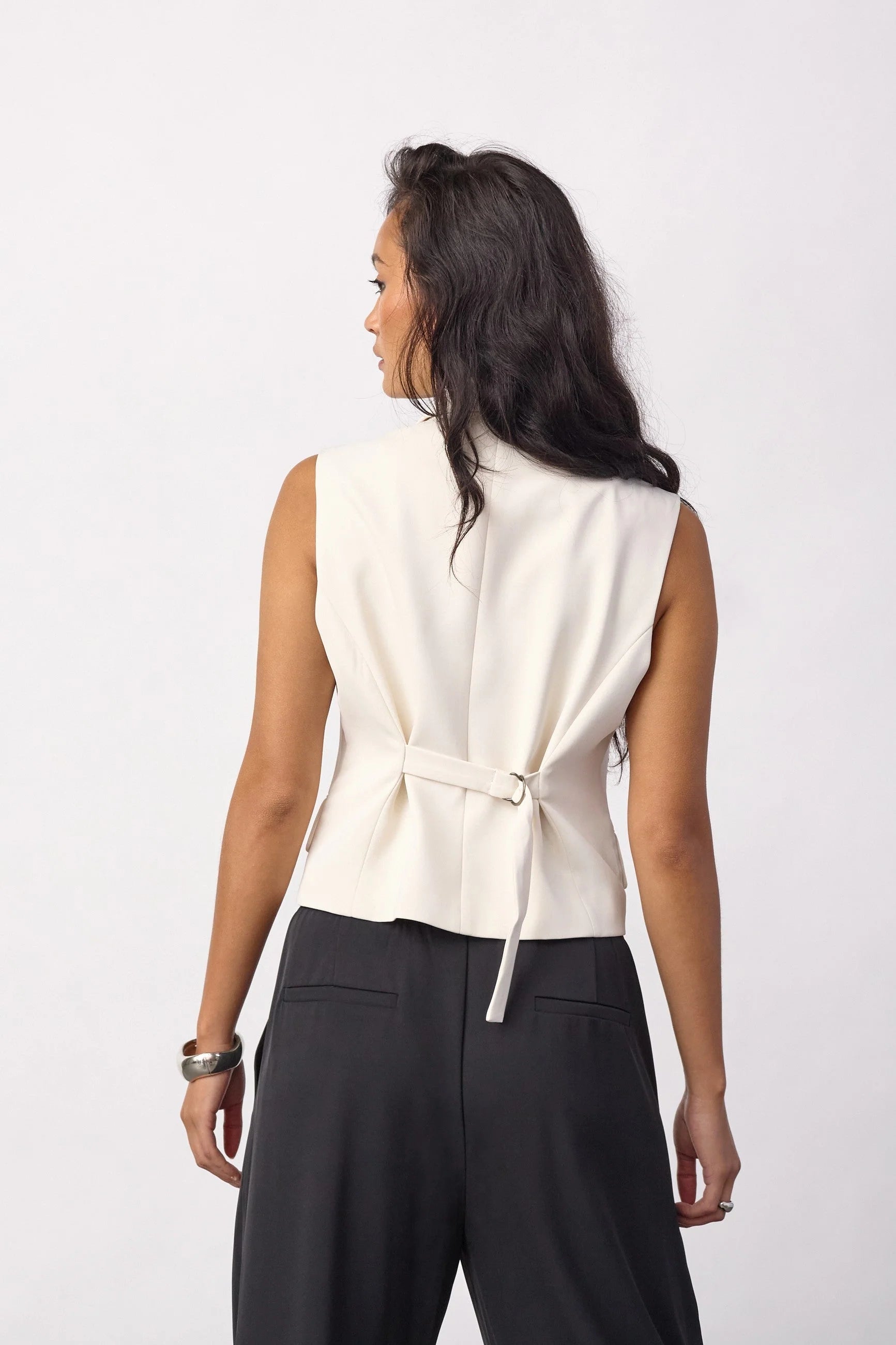AliniCC Wrap Vest - Bone