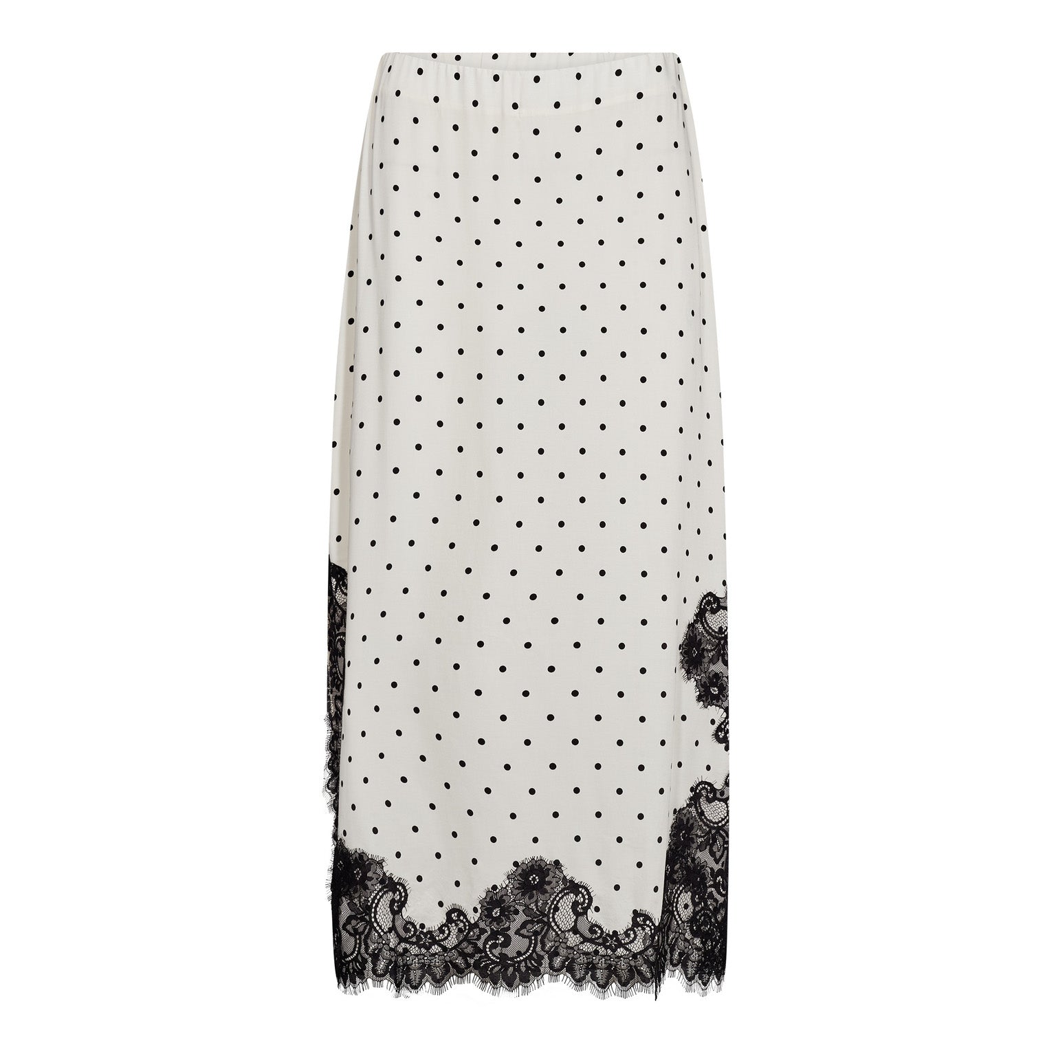 AmeliCC Dot Lace Skirt - Off White