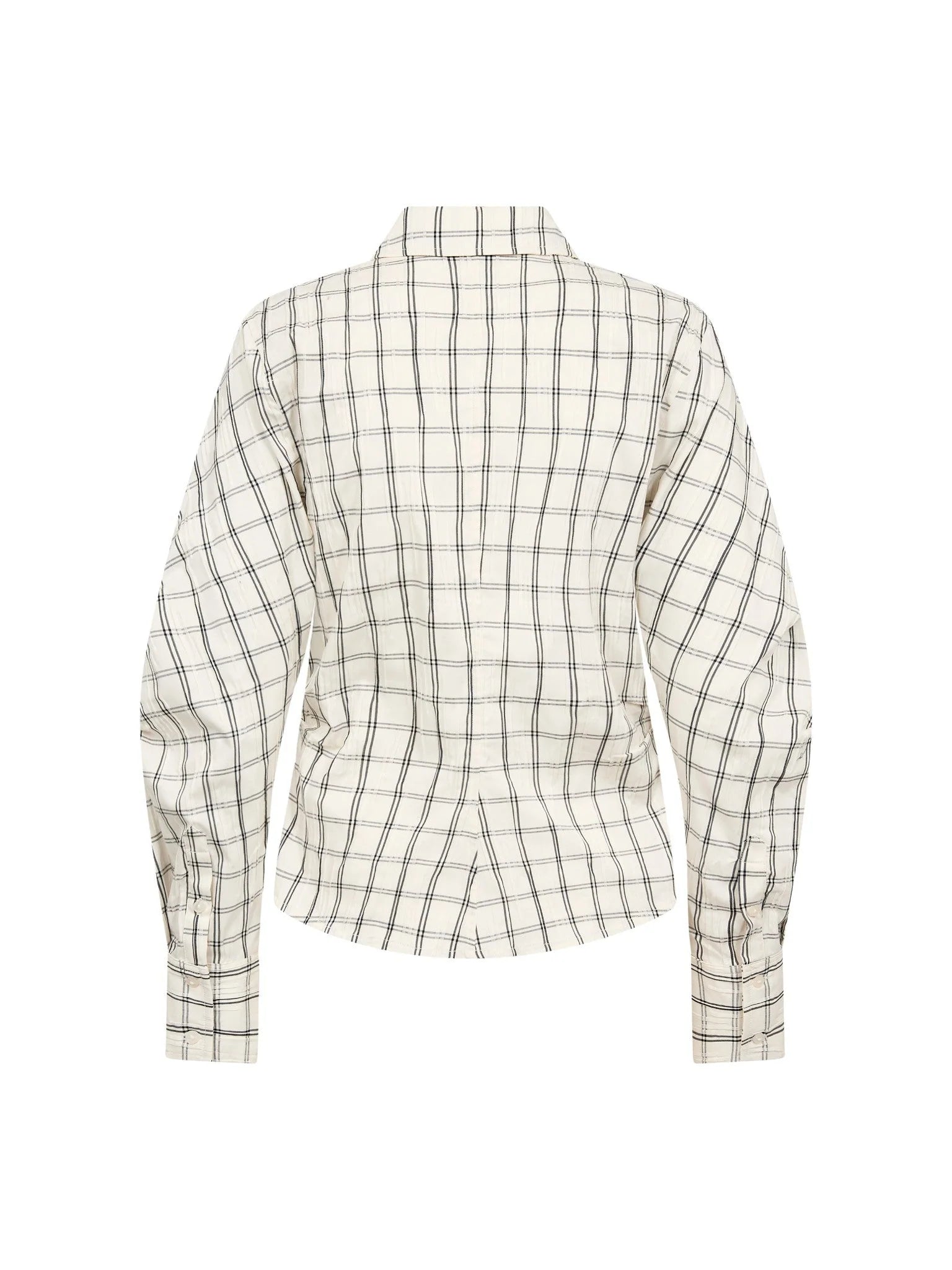BisoCC Asym Check Shirt - Off-White