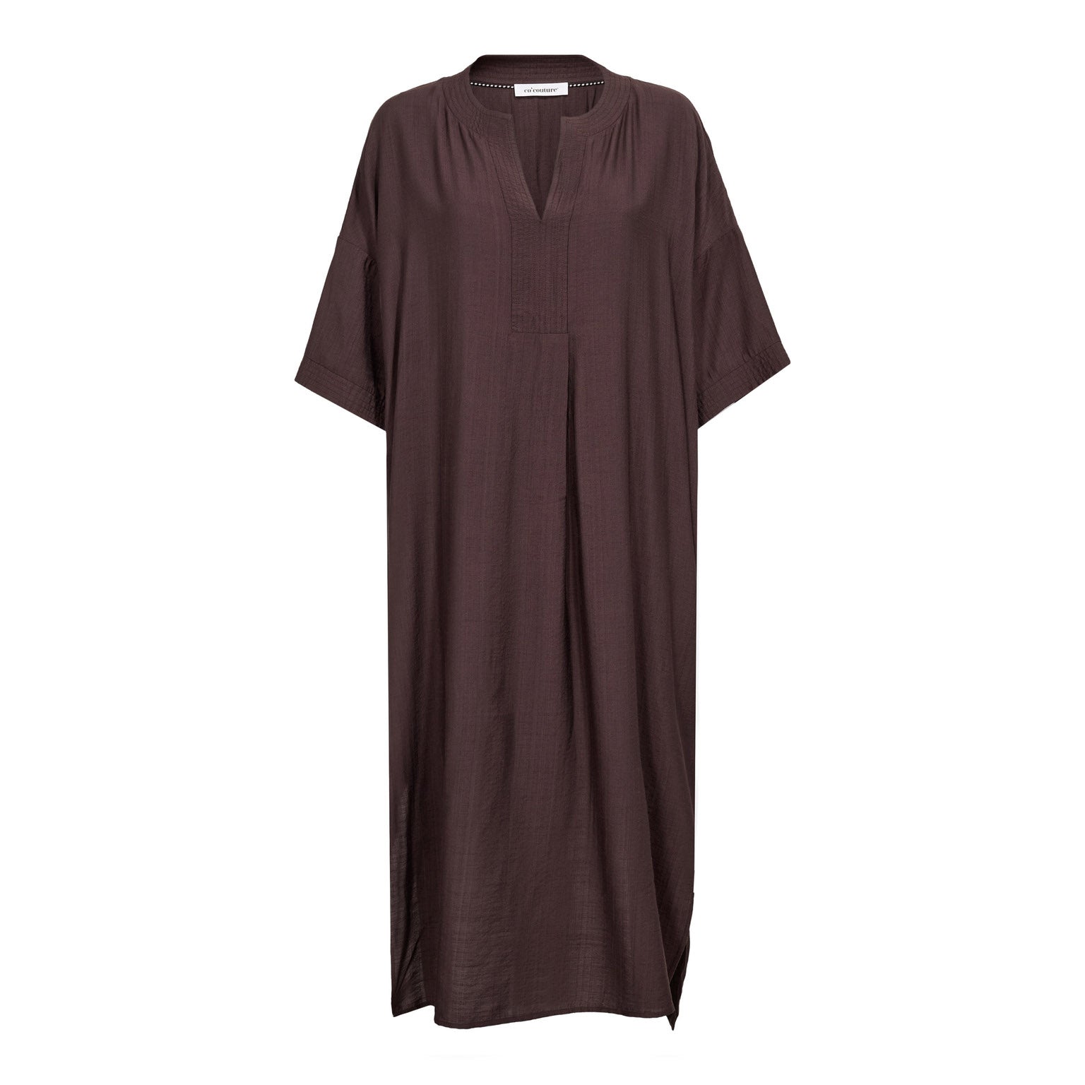 HeraCC Tunic V-Dress - Dark Brown