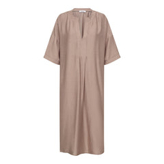 HeraCC Tunic V-Dress - Walnut