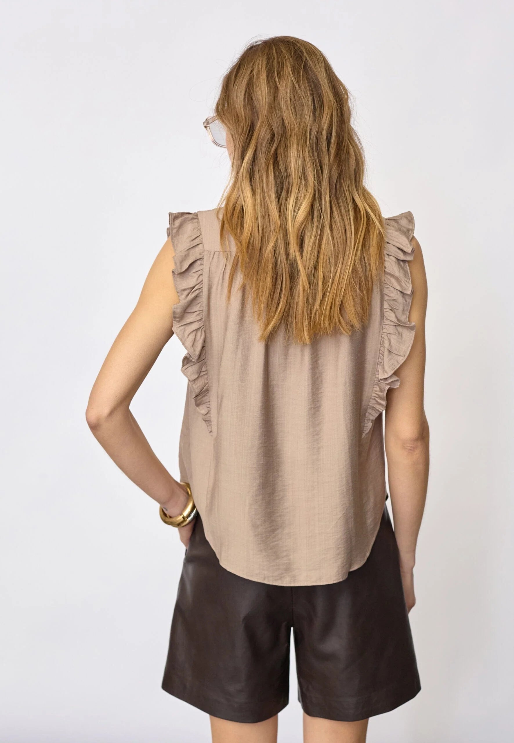 Heracc Frill Ss V-Top - Walnut