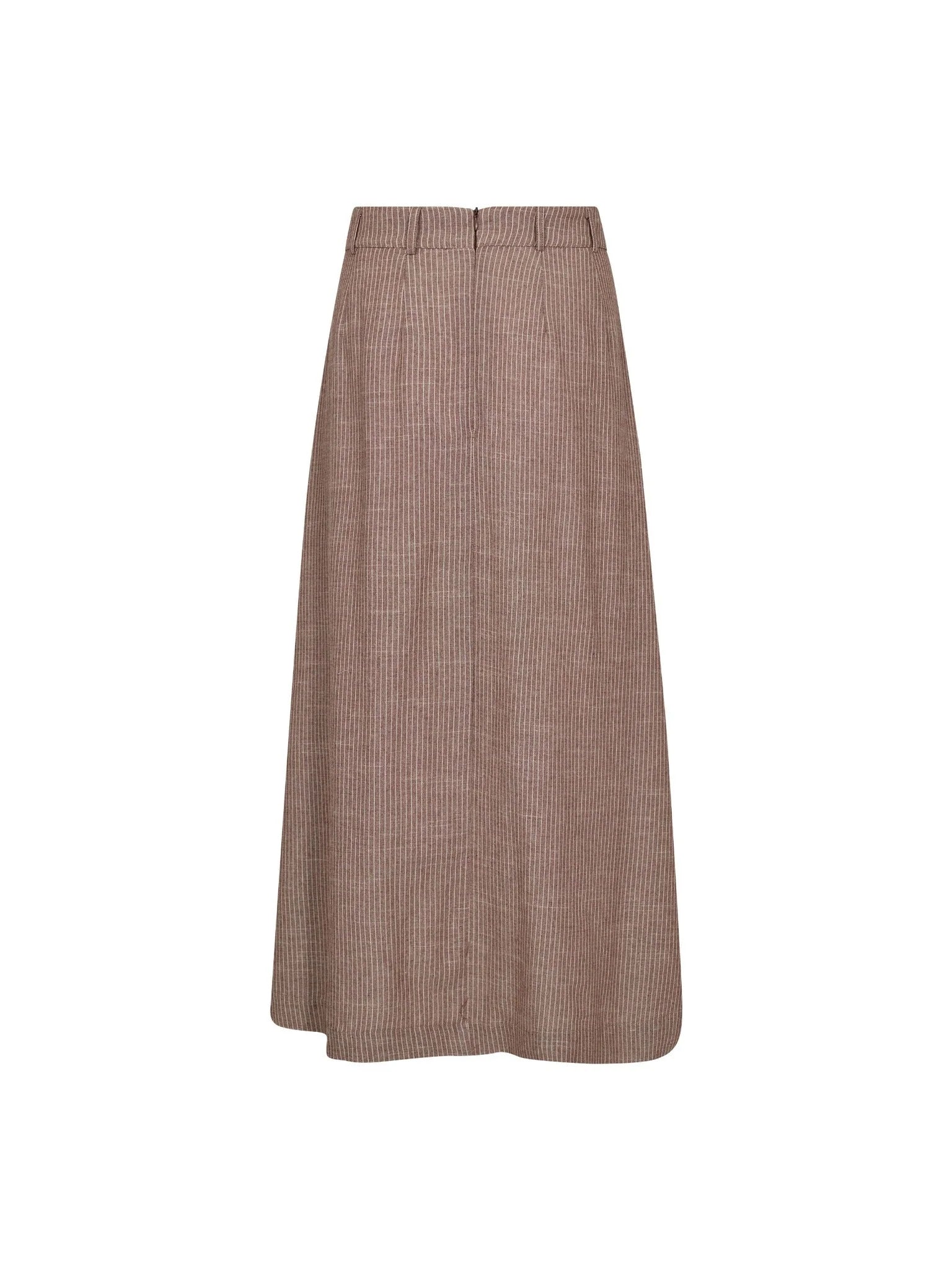 JihoCC Anya Pleat Skirt - Brown