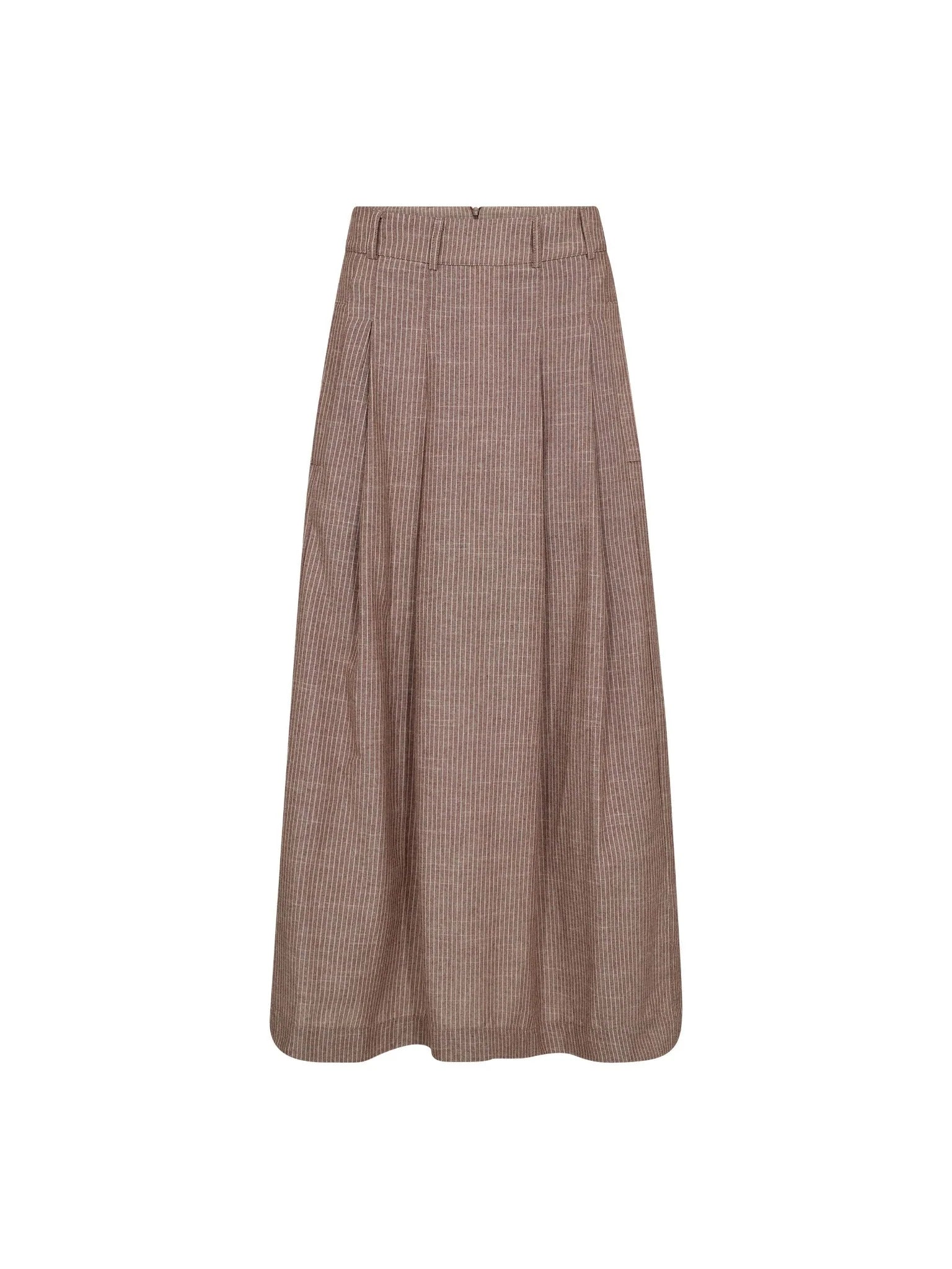 JihoCC Anya Pleat Skirt - Brown