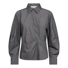 LyviaCC Asym Pin Shirt - Mid Grey