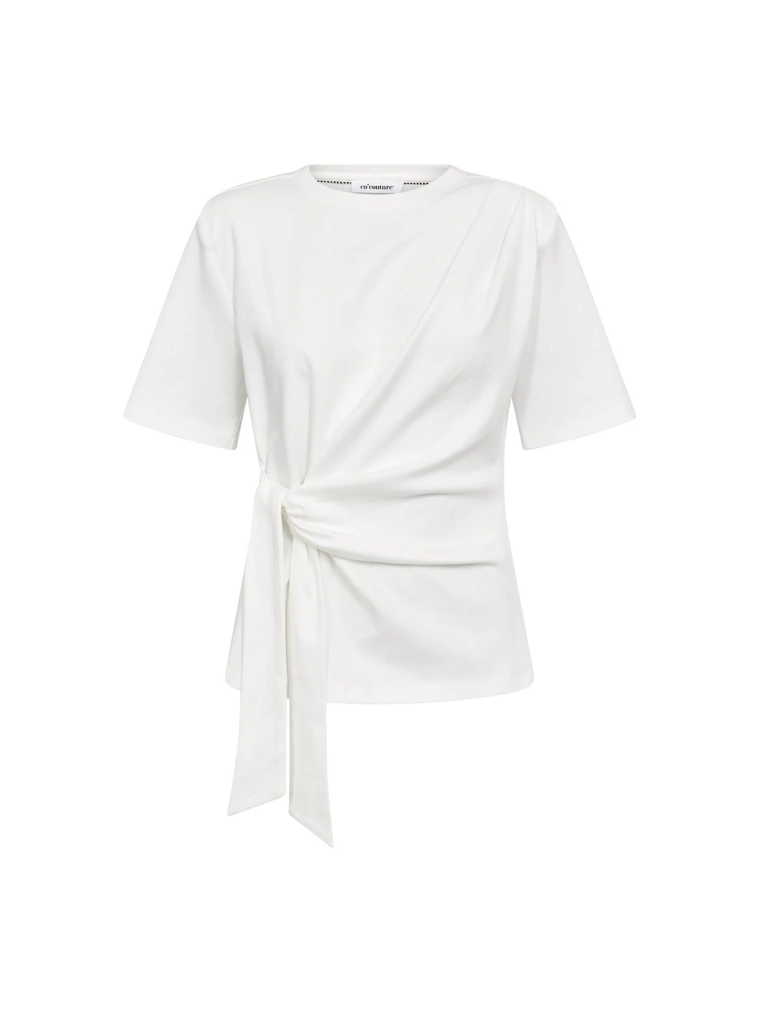 OrianeCC Pleat Tie Tee - White