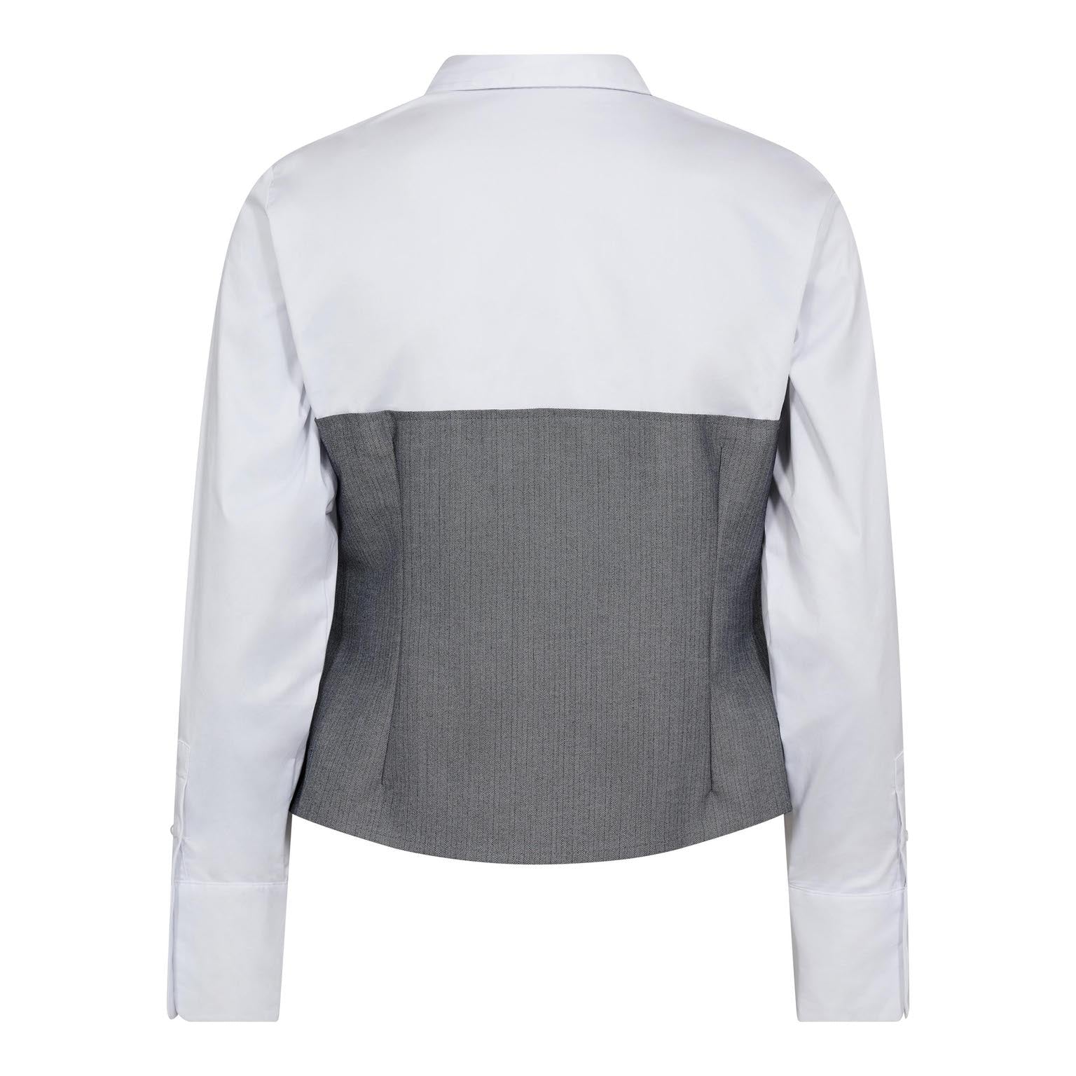 PollyCC Corsage Mix Skjorta - Vit