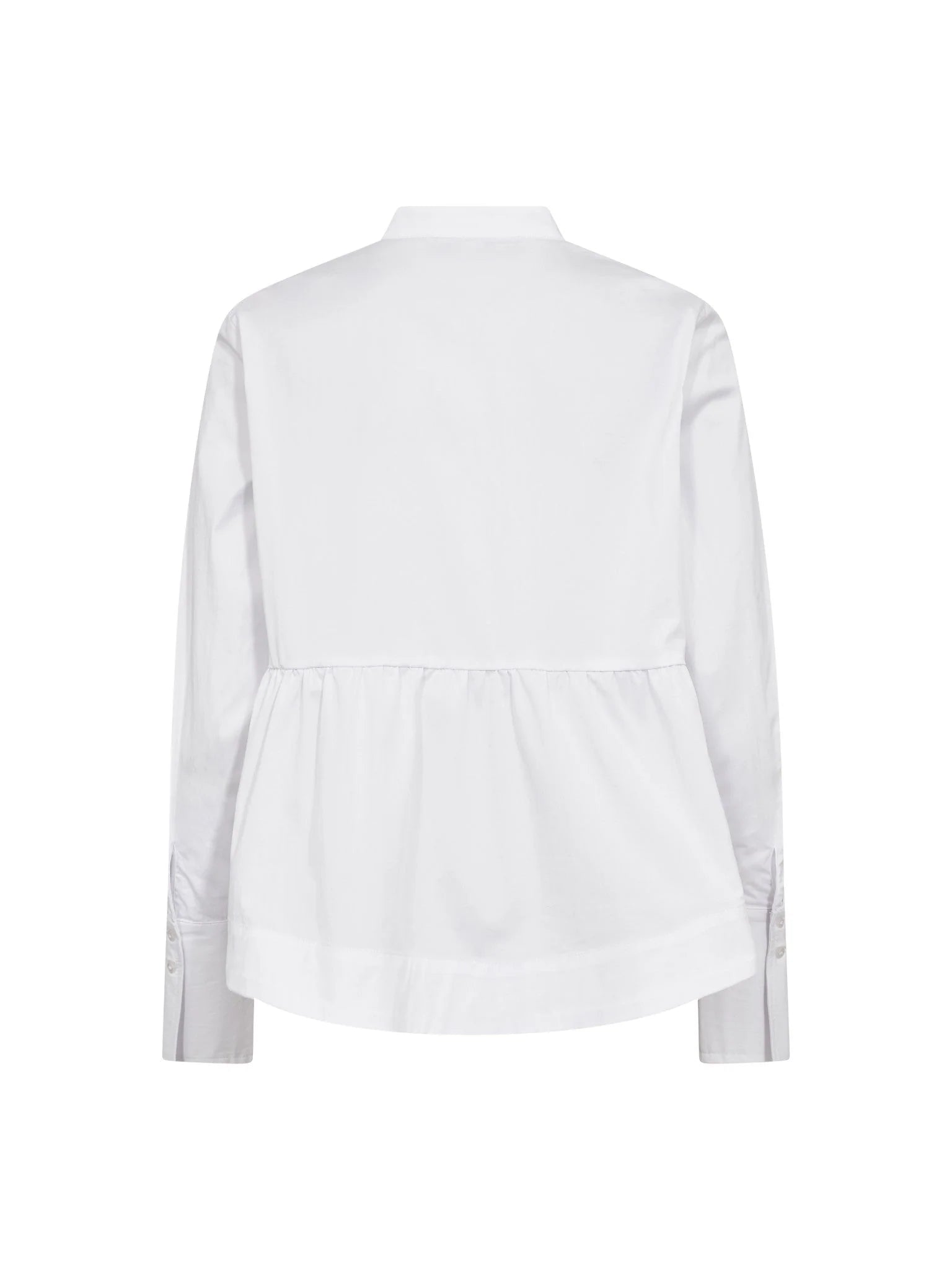 PoppyCC LS Flare Blouse - White