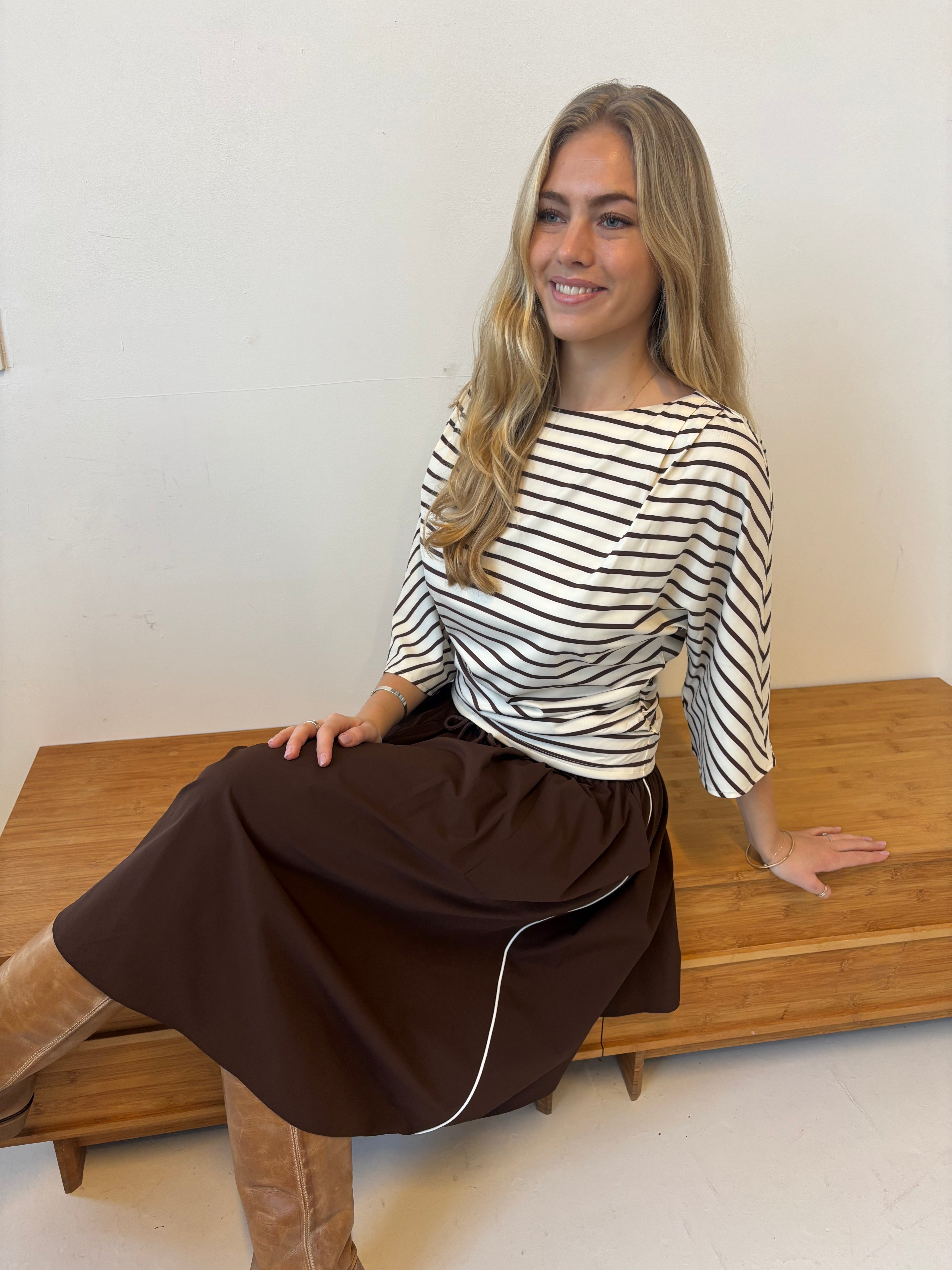 Jessie Stripe - Brown Stripe